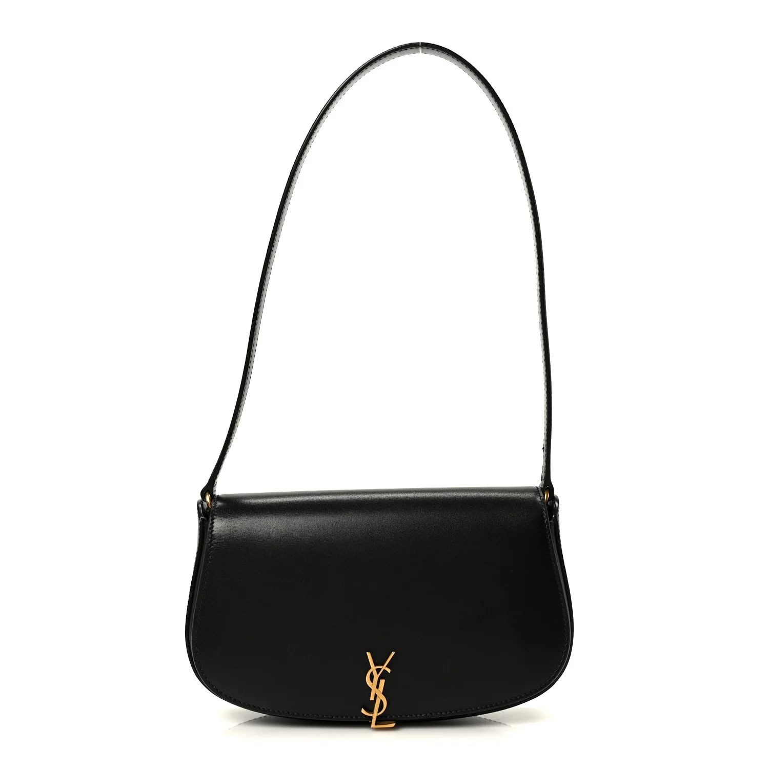 Box Calfskin Mini Voltaire Shoulder Bag Black