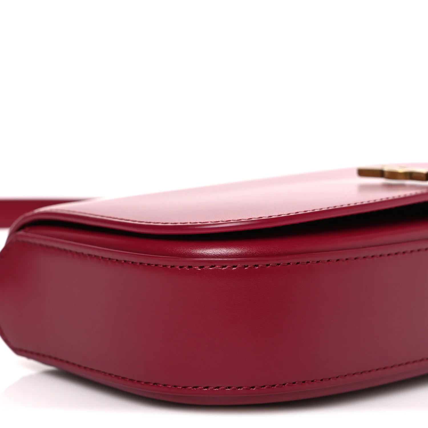 Box Calfskin Mini Voltaire Shoulder Bag Burgundy - Image 10