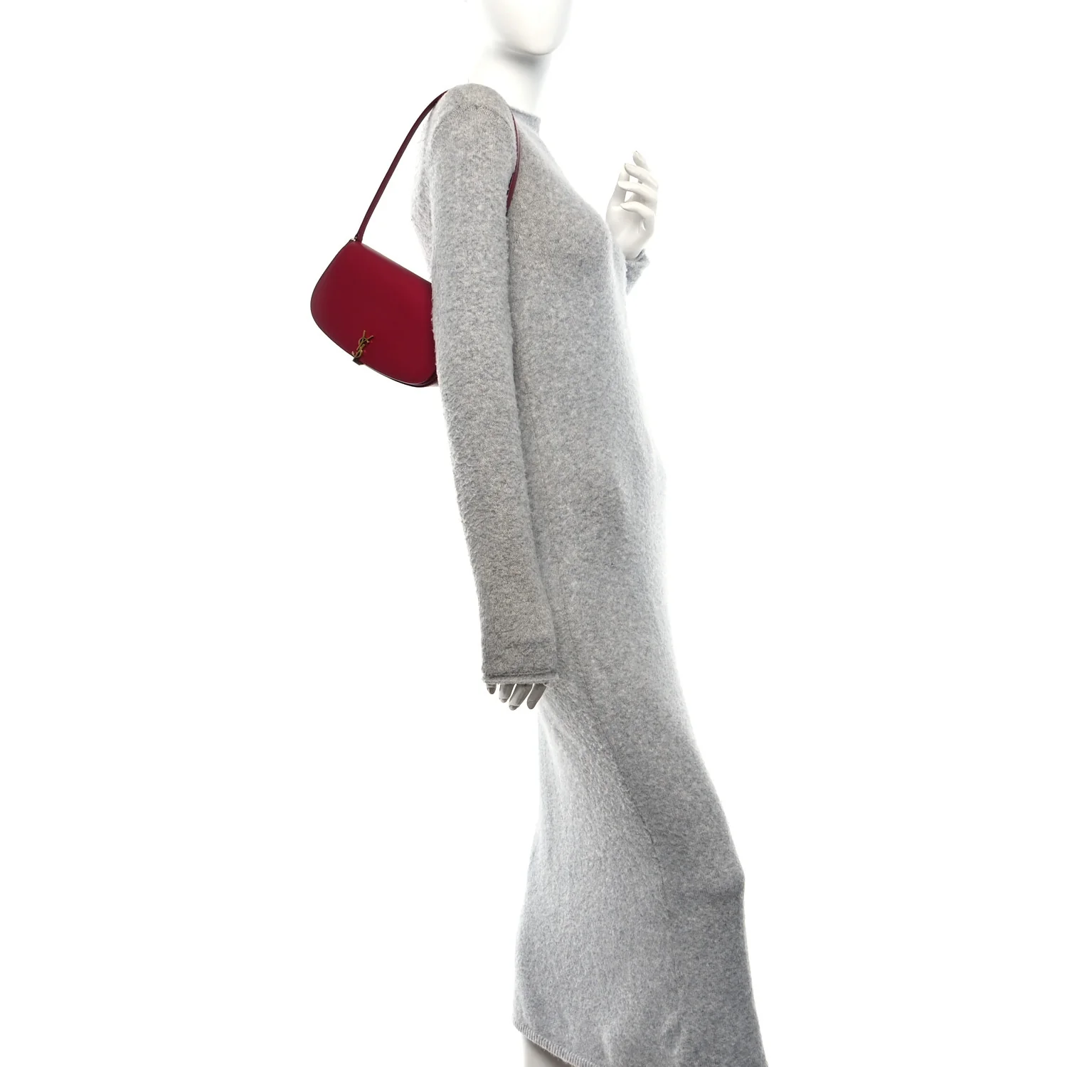 Box Calfskin Mini Voltaire Shoulder Bag Burgundy - Image 2