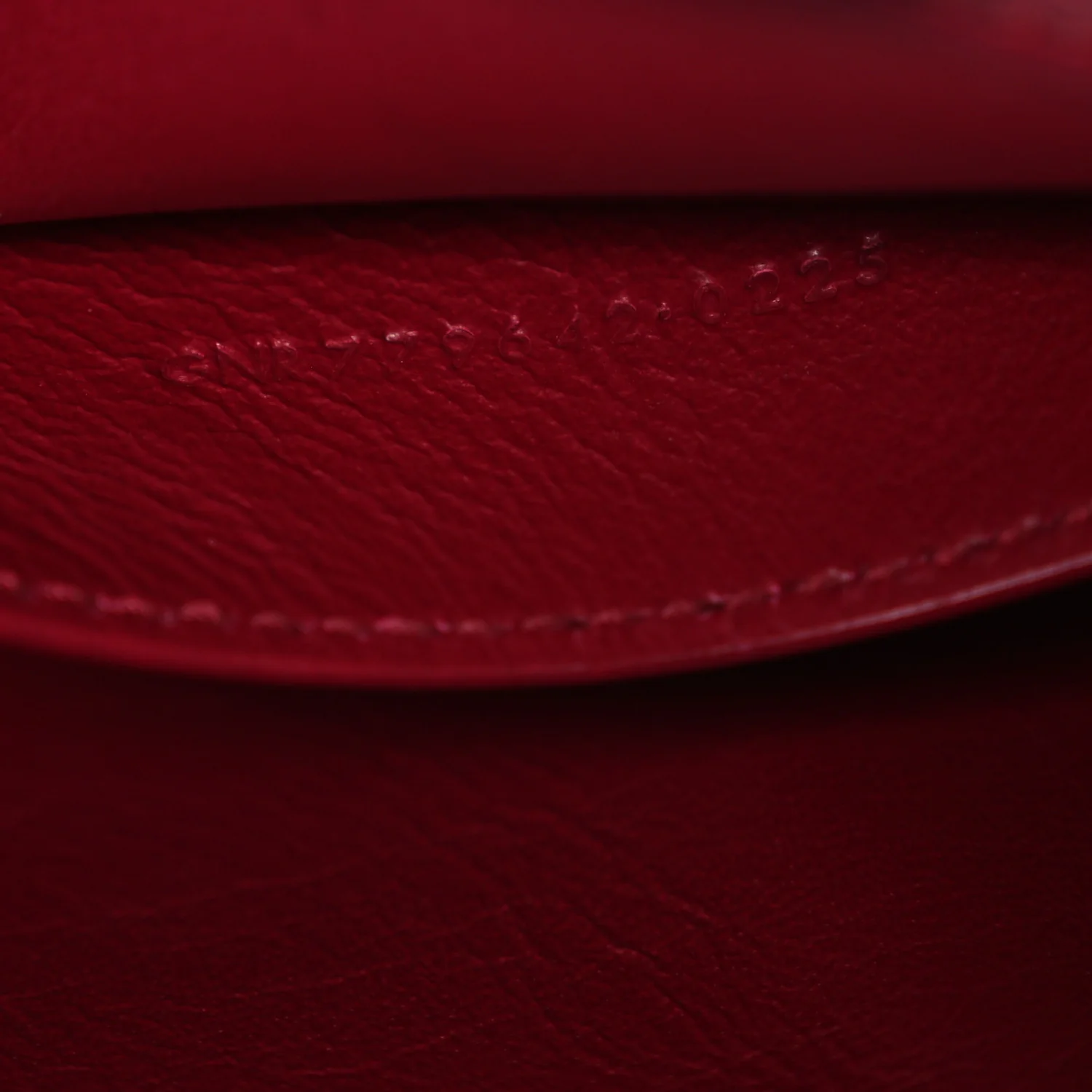 Box Calfskin Mini Voltaire Shoulder Bag Burgundy - Image 7