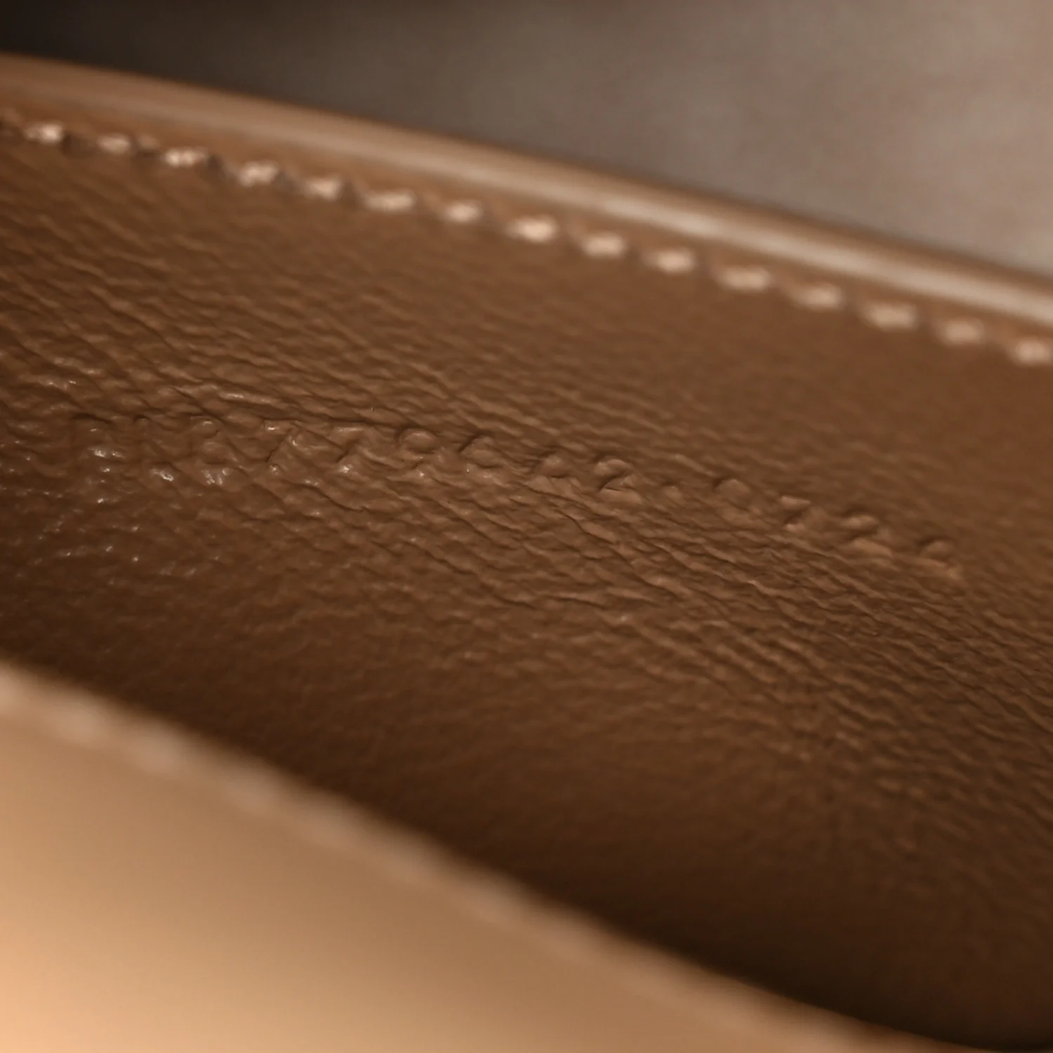 Box Calfskin Mini Voltaire Shoulder Bag Dark Cork - Image 8
