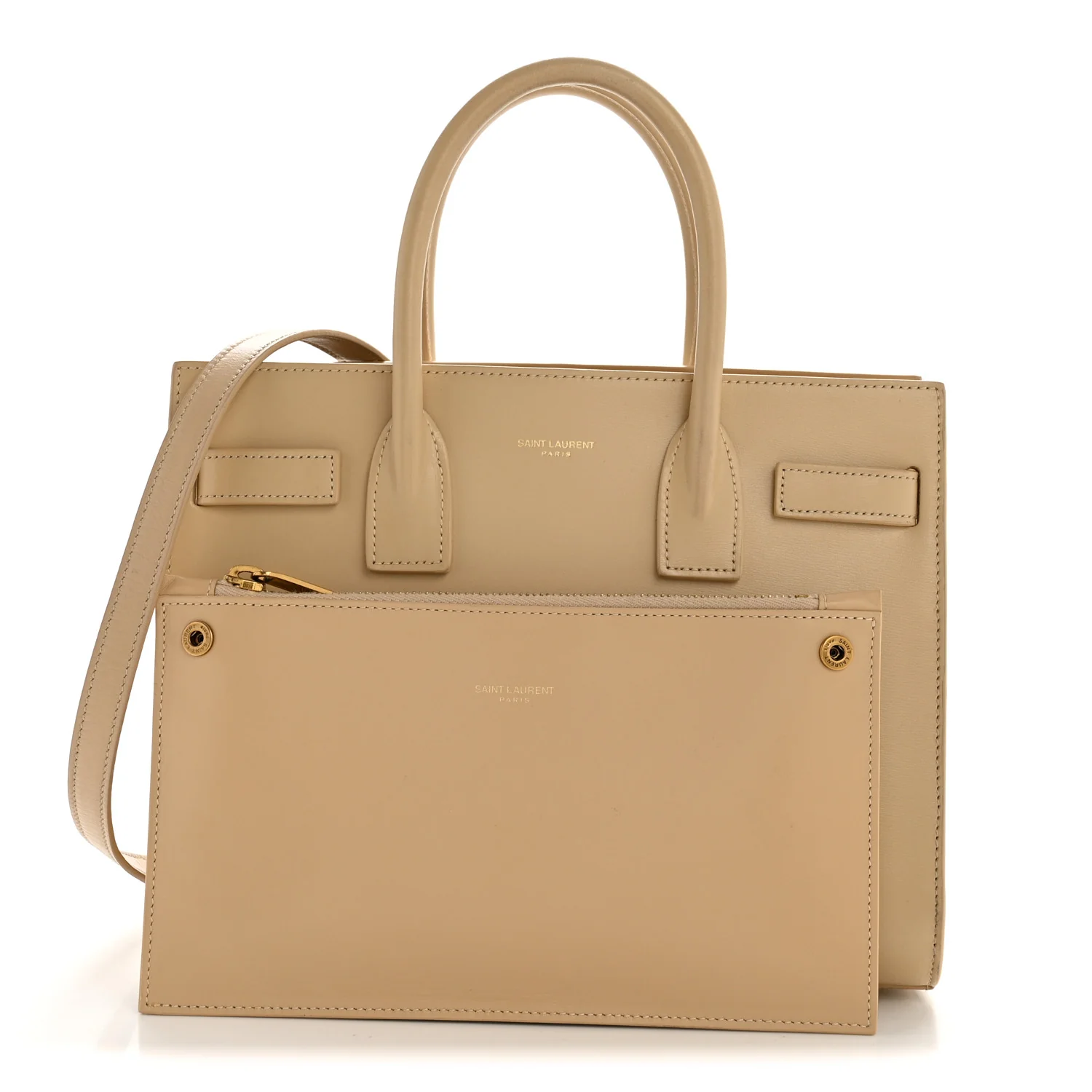 Calfskin Baby Sac De Jour Dark Beige - Image 3