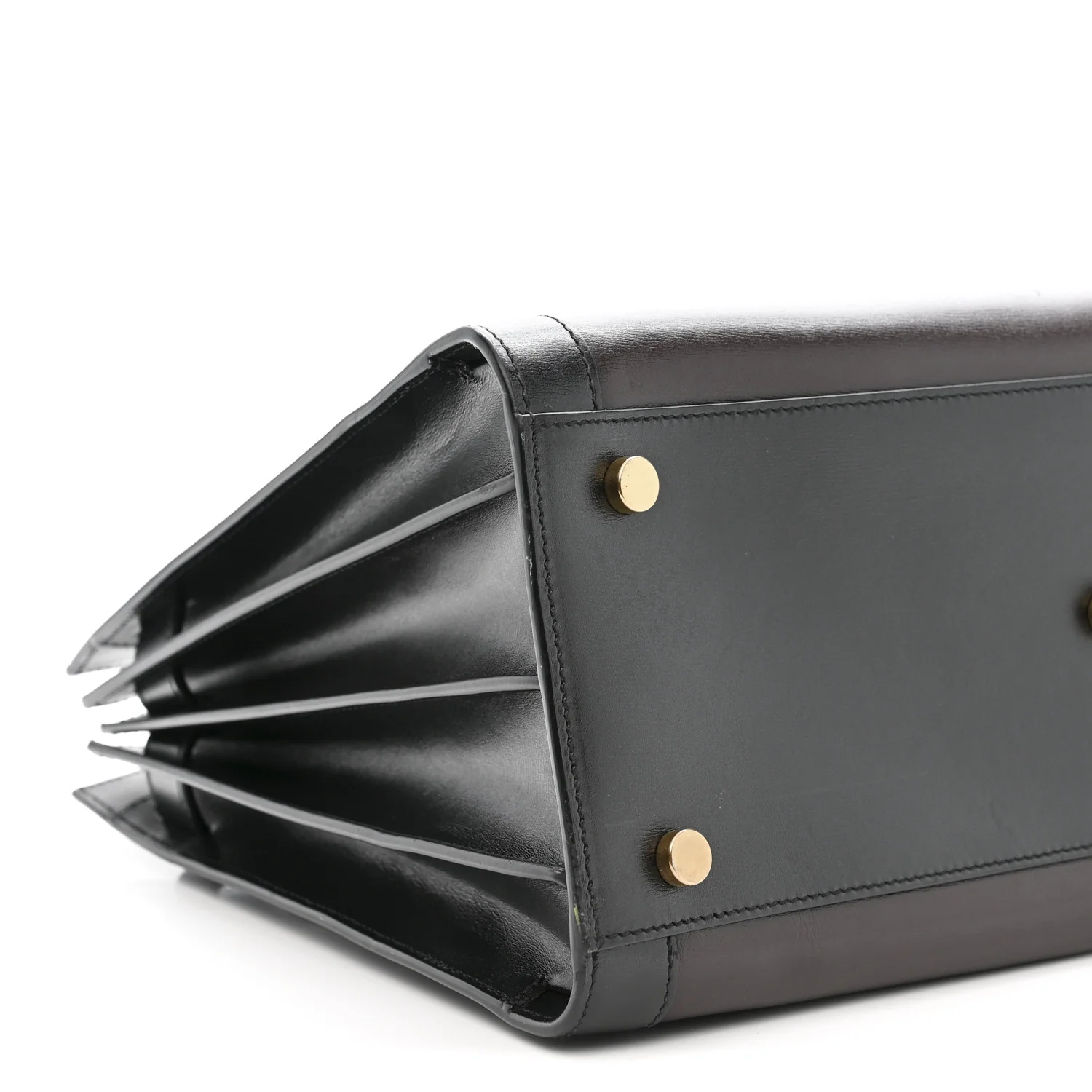 Calfskin Bi-Color Small Sac De Jour Burgundy Black - Image 10