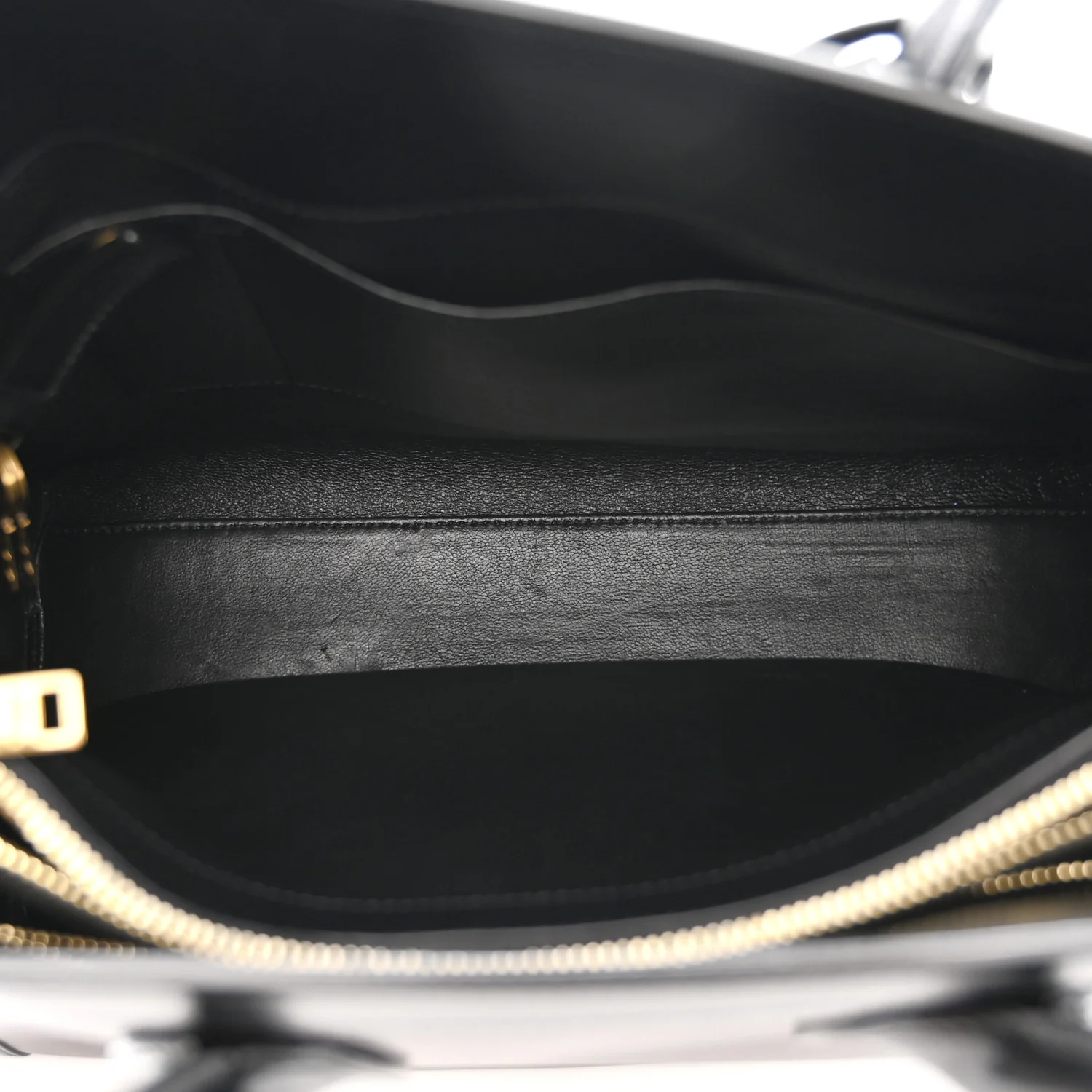 Calfskin Bi-Color Small Sac De Jour Burgundy Black - Image 5