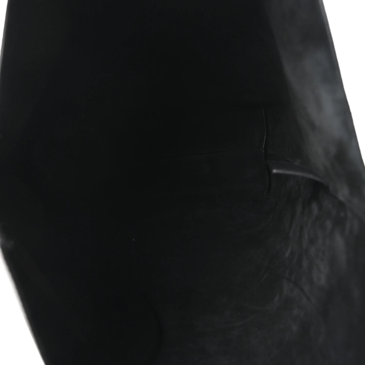 Calfskin Bold Shopping Tote Black - Image 6