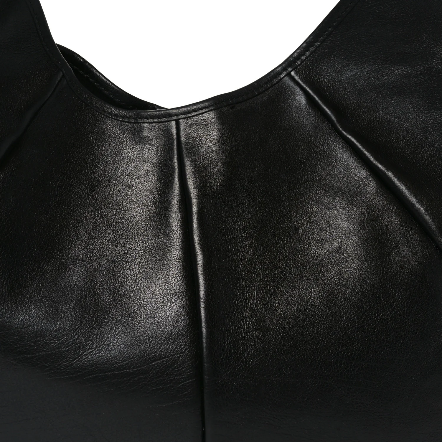 Calfskin Buffalo Horn Mombasa Hobo Black - Image 6
