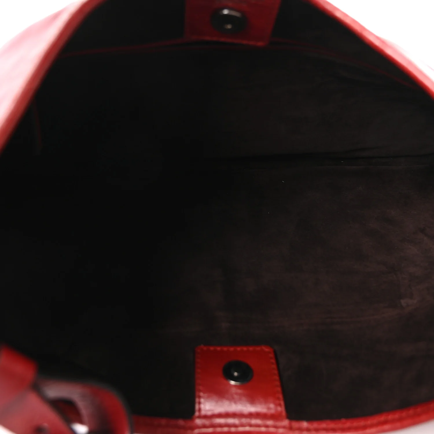 Calfskin Buffalo Horn Mombasa Hobo Red - Image 4
