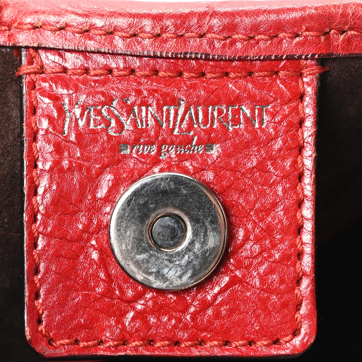 Calfskin Buffalo Horn Mombasa Hobo Red - Image 5