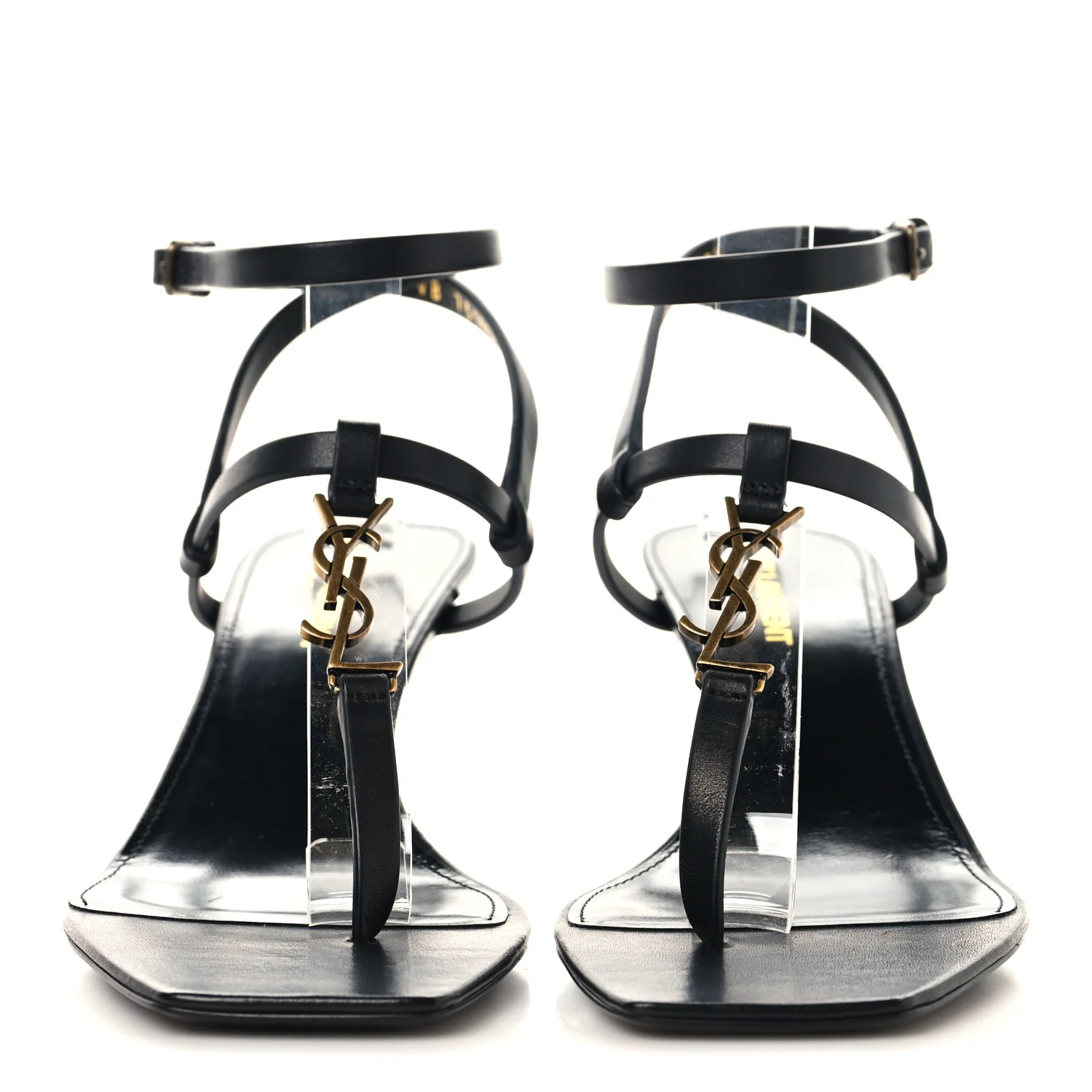 Calfskin Cassandra 60 Sandals 37.5 Black - Image 3