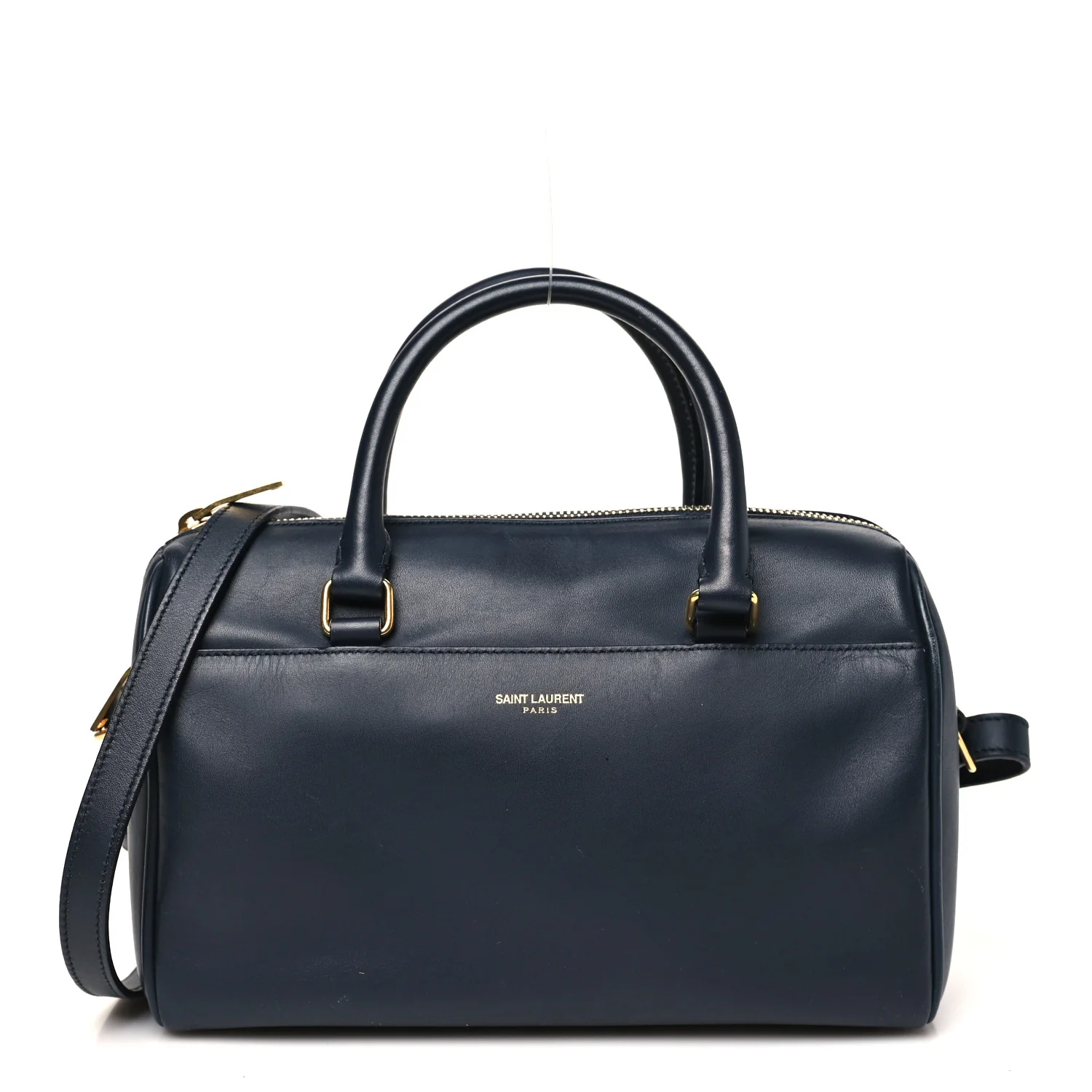 Calfskin Classic Baby Duffle Navy Blue