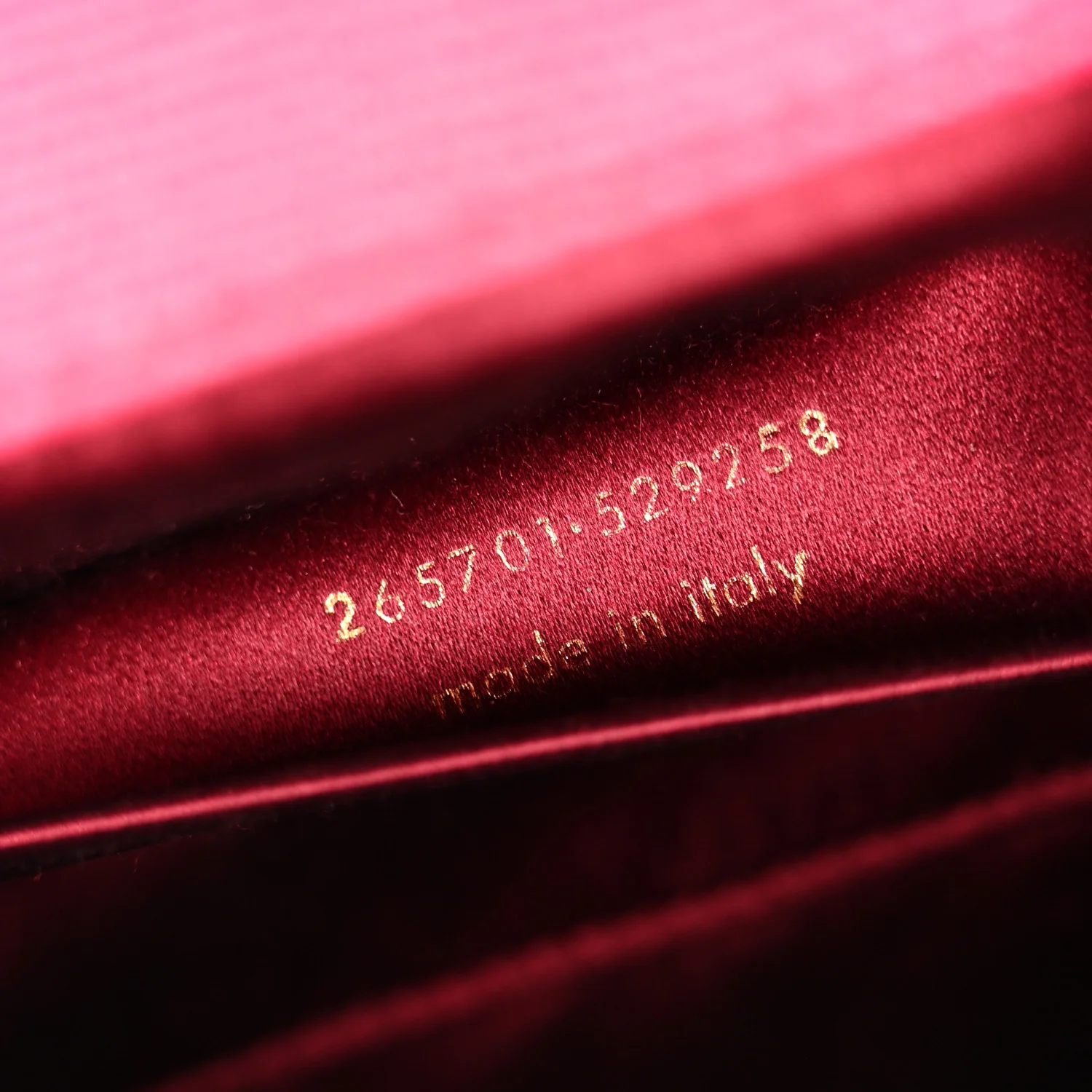 Calfskin Classic Y Ligne Clutch Fuchsia - Image 7