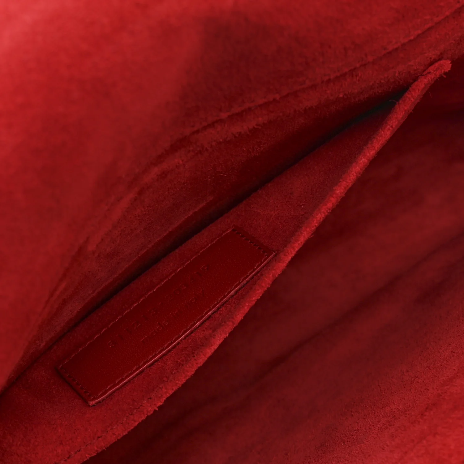 Calfskin Classic Y Ligne Clutch Red - Image 6