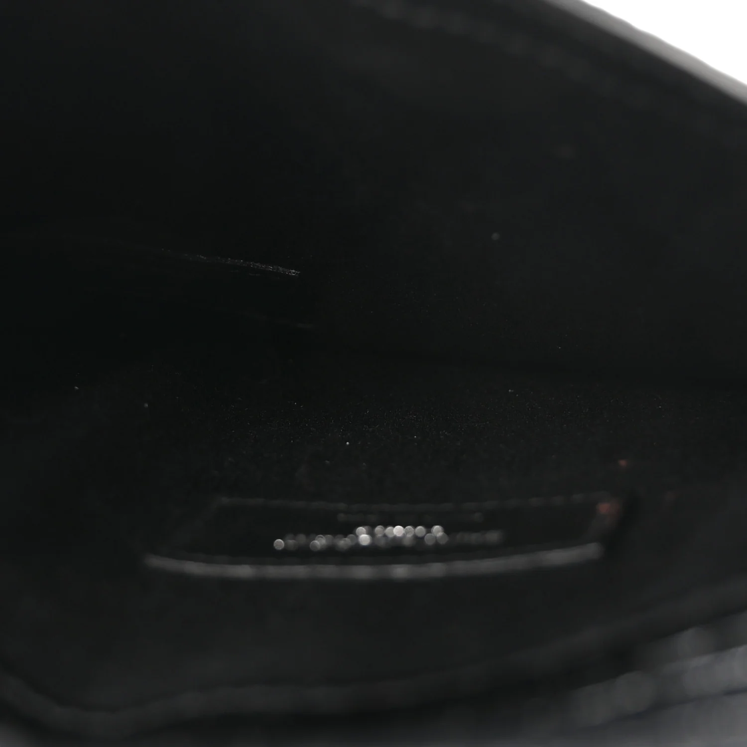 Calfskin Crocodile Embossed Monogram Small Uptown Pouch Black - Image 5