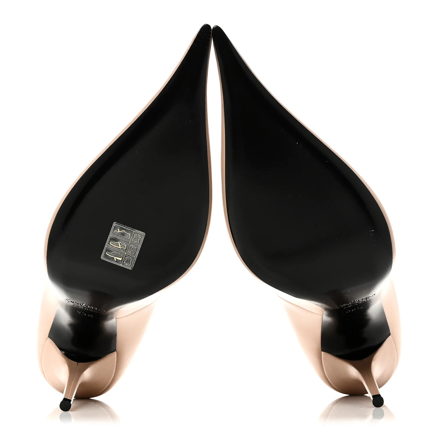 Calfskin Elysee Pump 39.5 Beige - Image 7