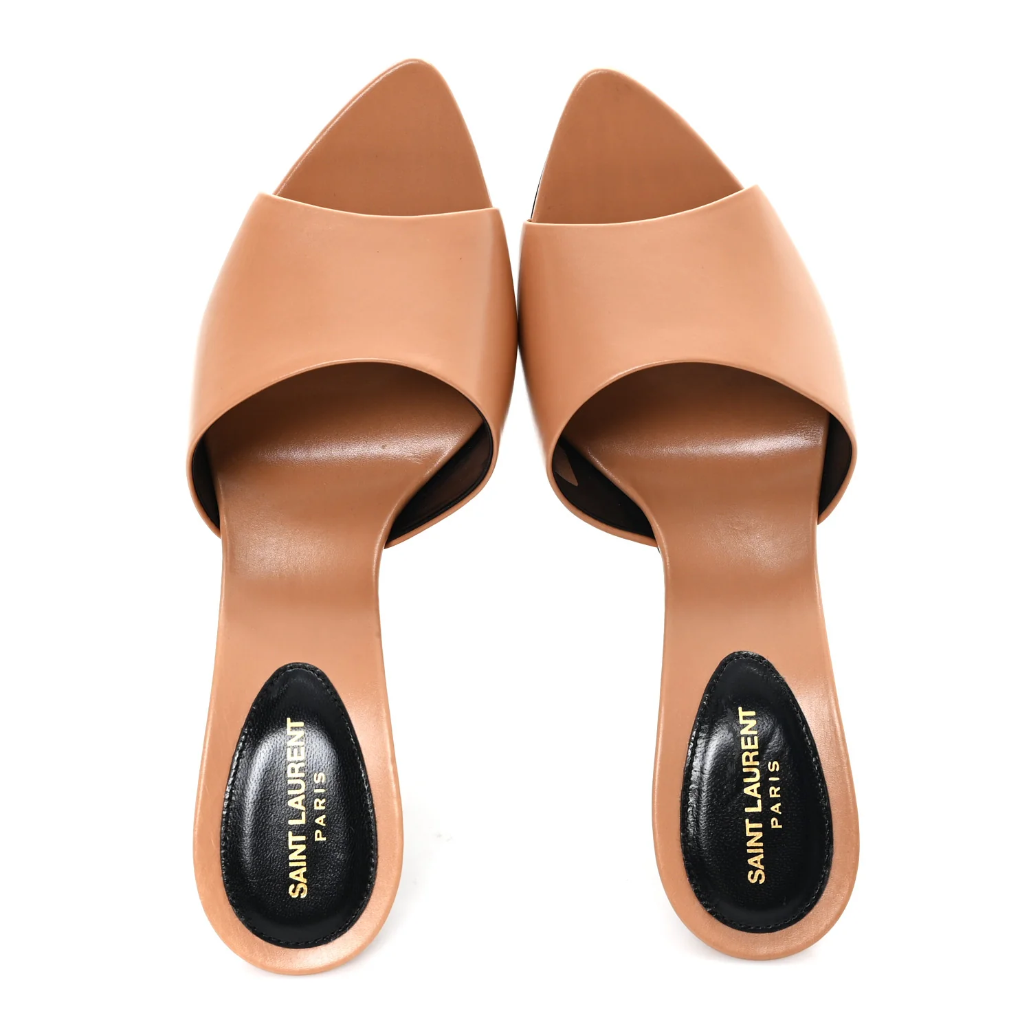 Calfskin Gippy 105 Mule Sandals 38 Bisque - Image 2