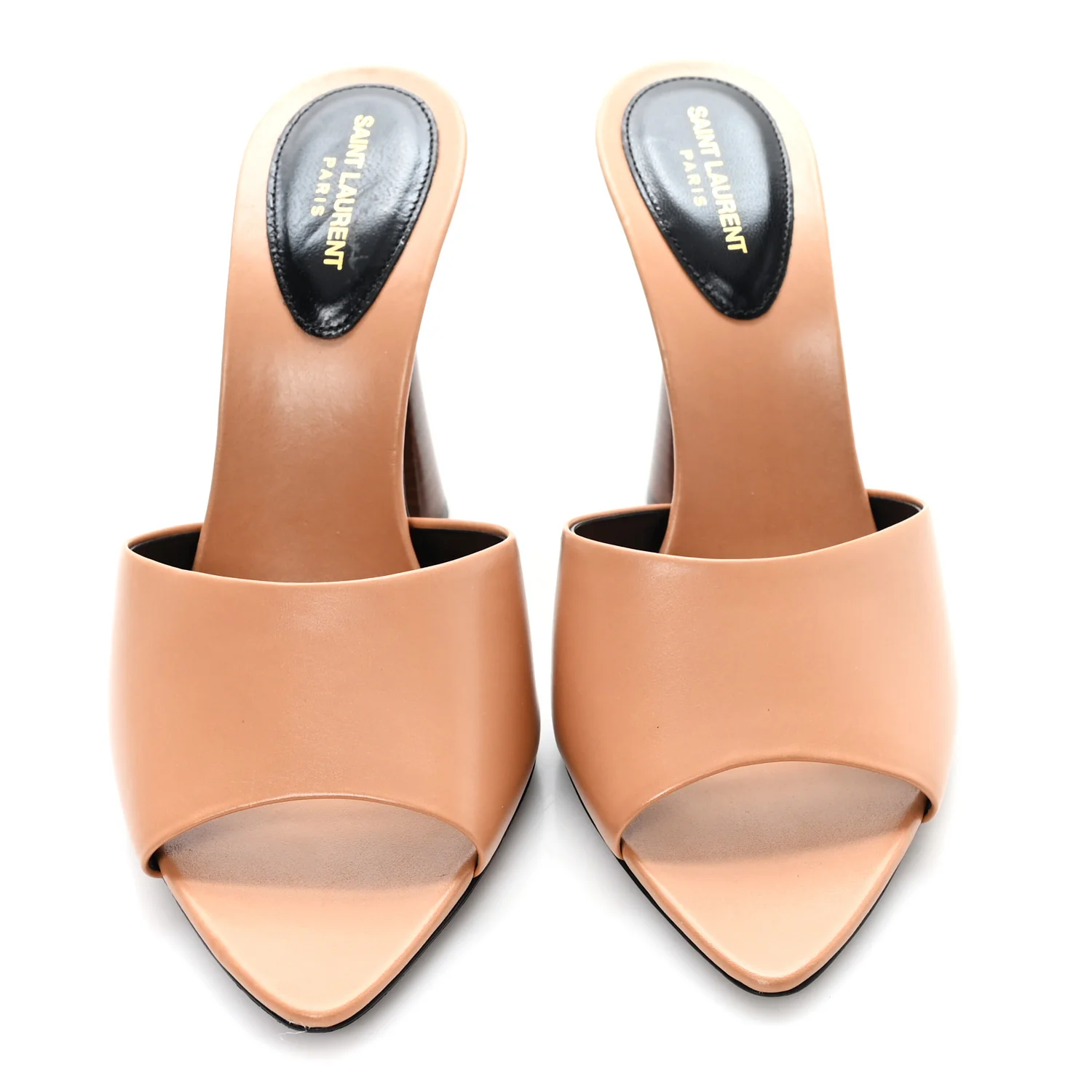 Calfskin Gippy 105 Mule Sandals 38 Bisque - Image 3