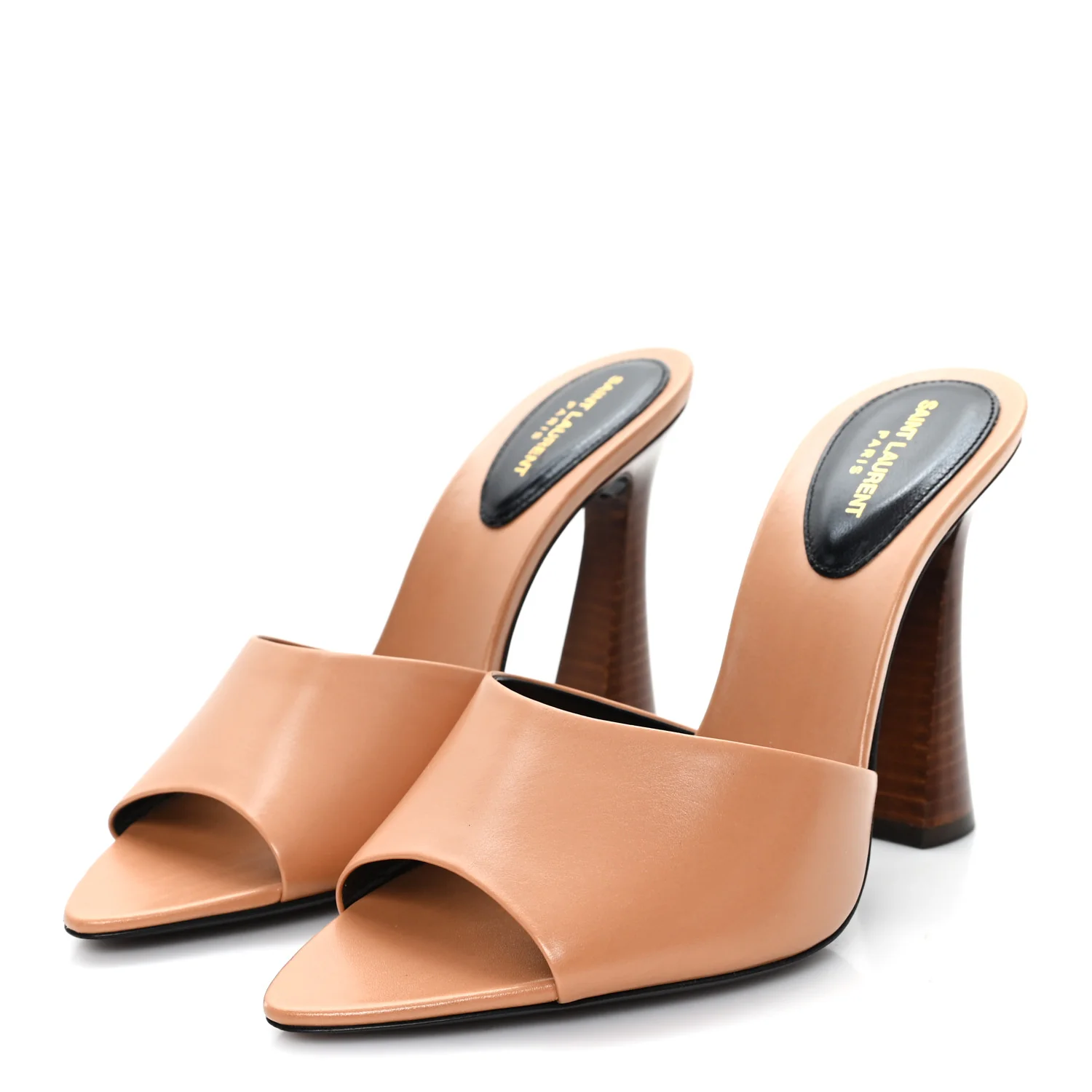 Calfskin Gippy 105 Mule Sandals 38 Bisque - Image 4