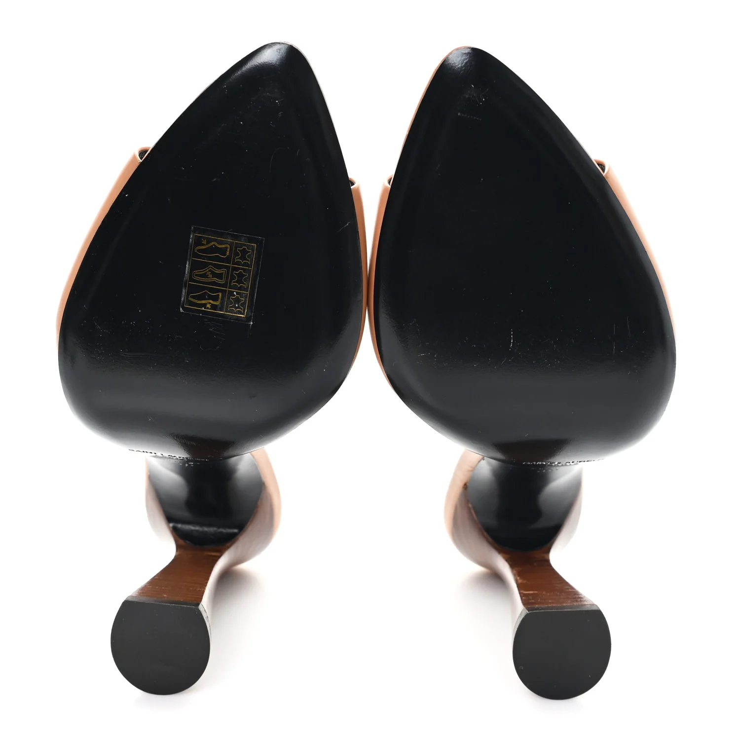 Calfskin Gippy 105 Mule Sandals 38 Bisque - Image 6