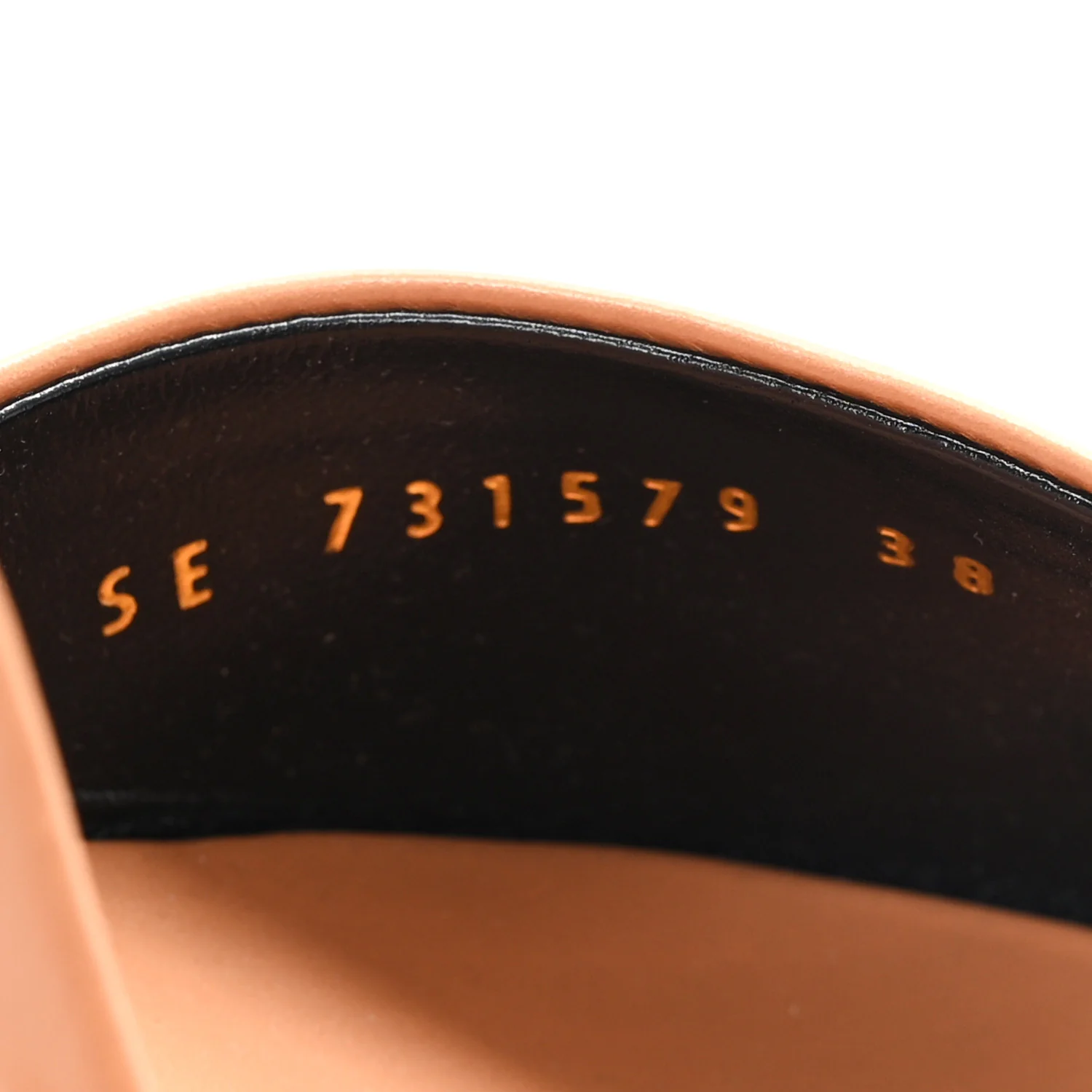 Calfskin Gippy 105 Mule Sandals 38 Bisque - Image 9