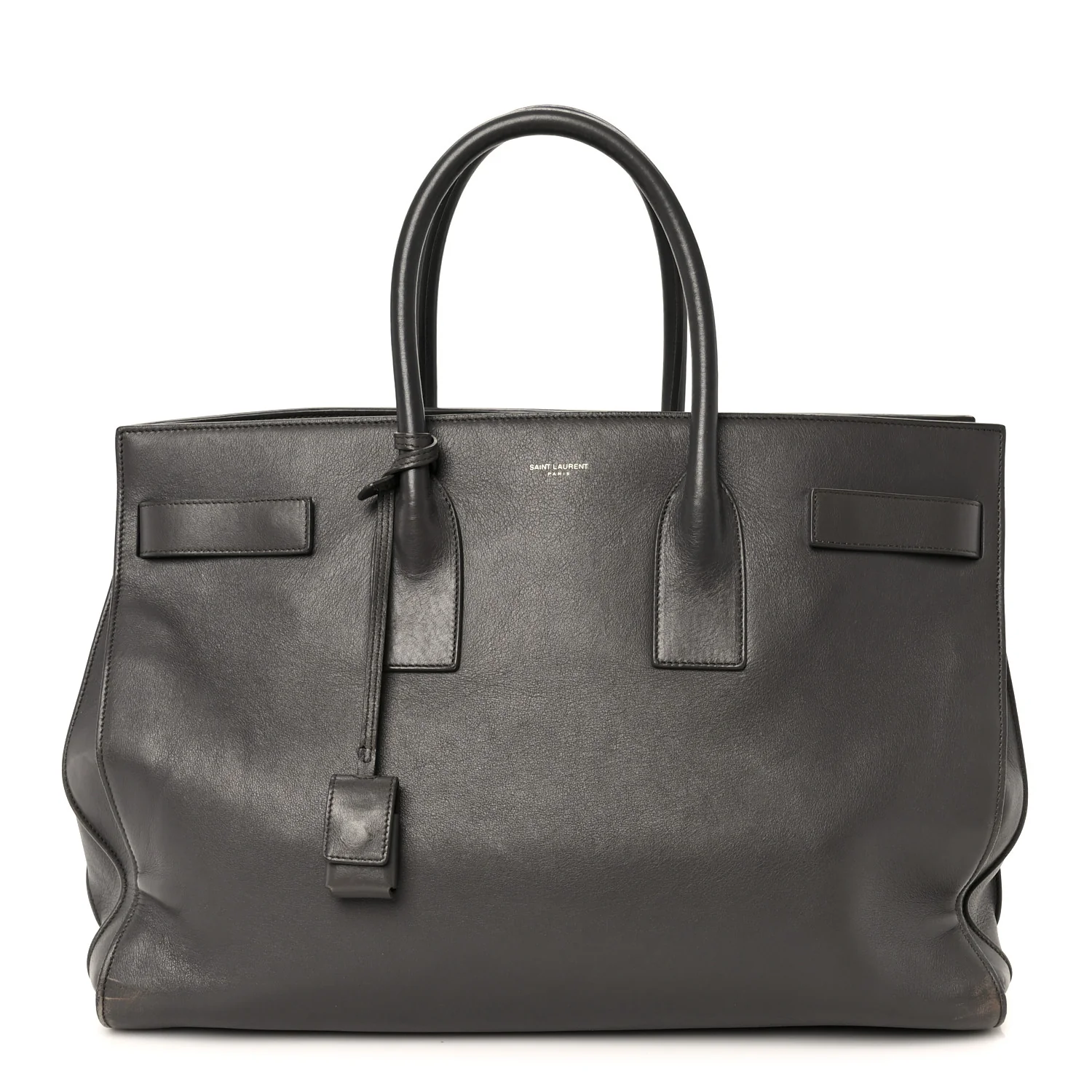 Calfskin Large Sac de Jour Carryall Grey