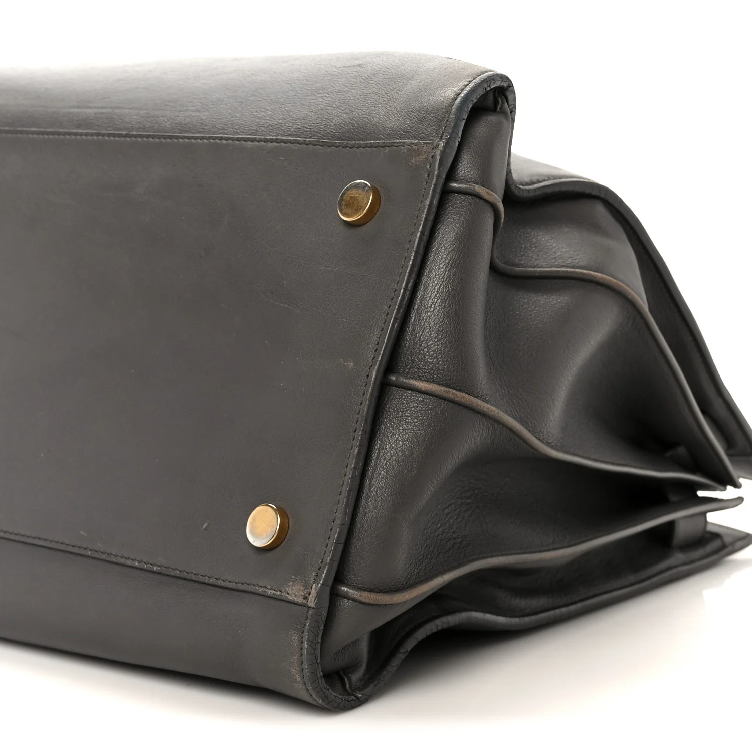 Calfskin Large Sac de Jour Carryall Grey - Image 11