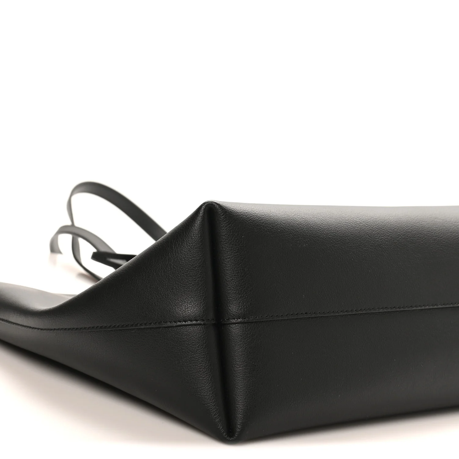 Calfskin Large Shopping Tote Black - Image 10
