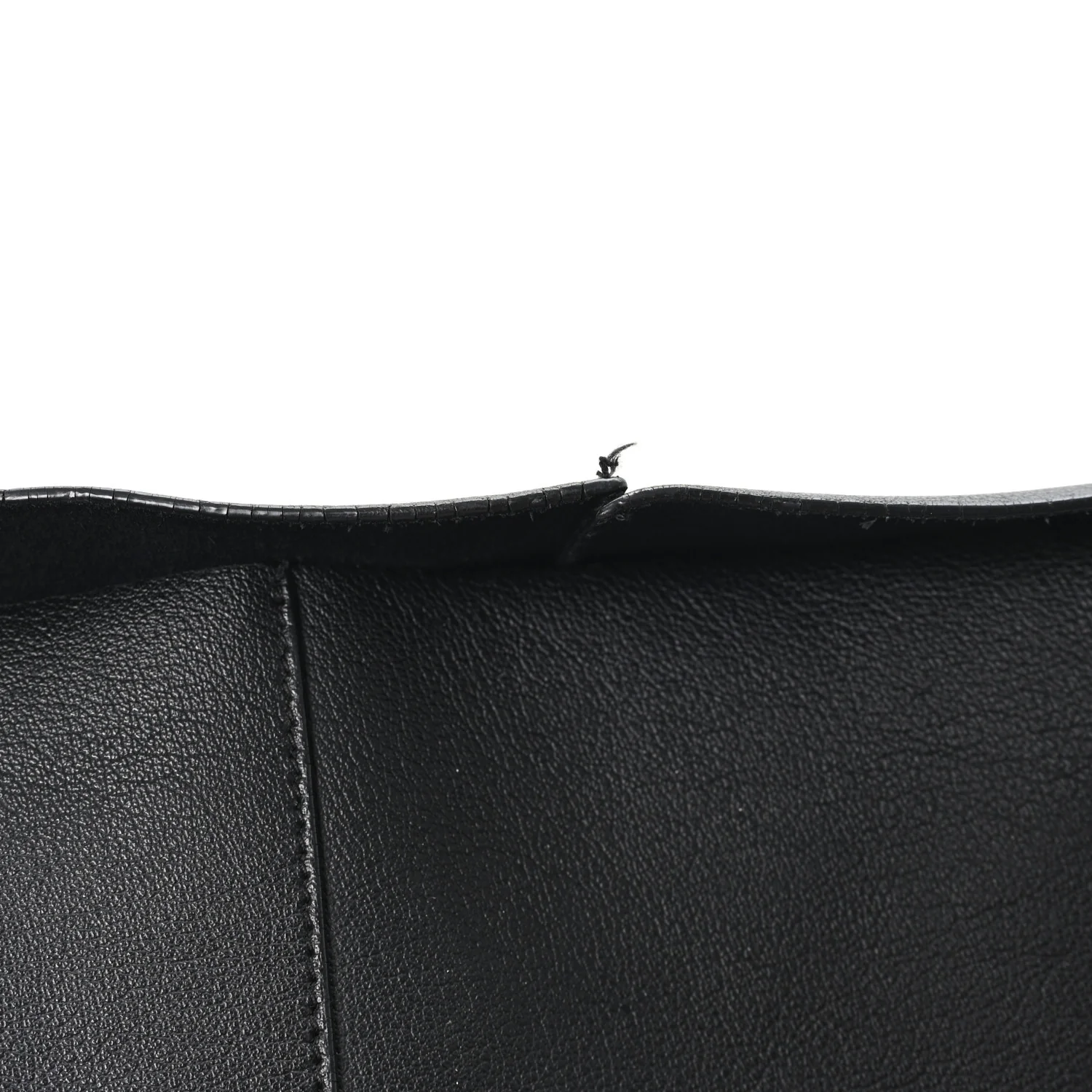 Calfskin Large Shopping Tote Black - Image 11