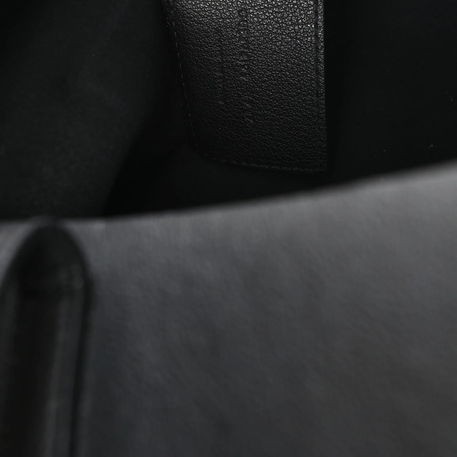 Calfskin Large Shopping Tote Black - Image 7