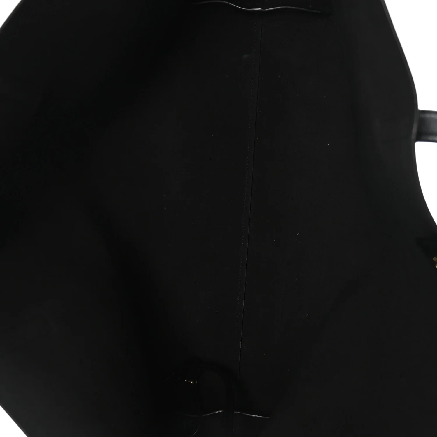 Calfskin Large Shopping Tote Black - Image 5