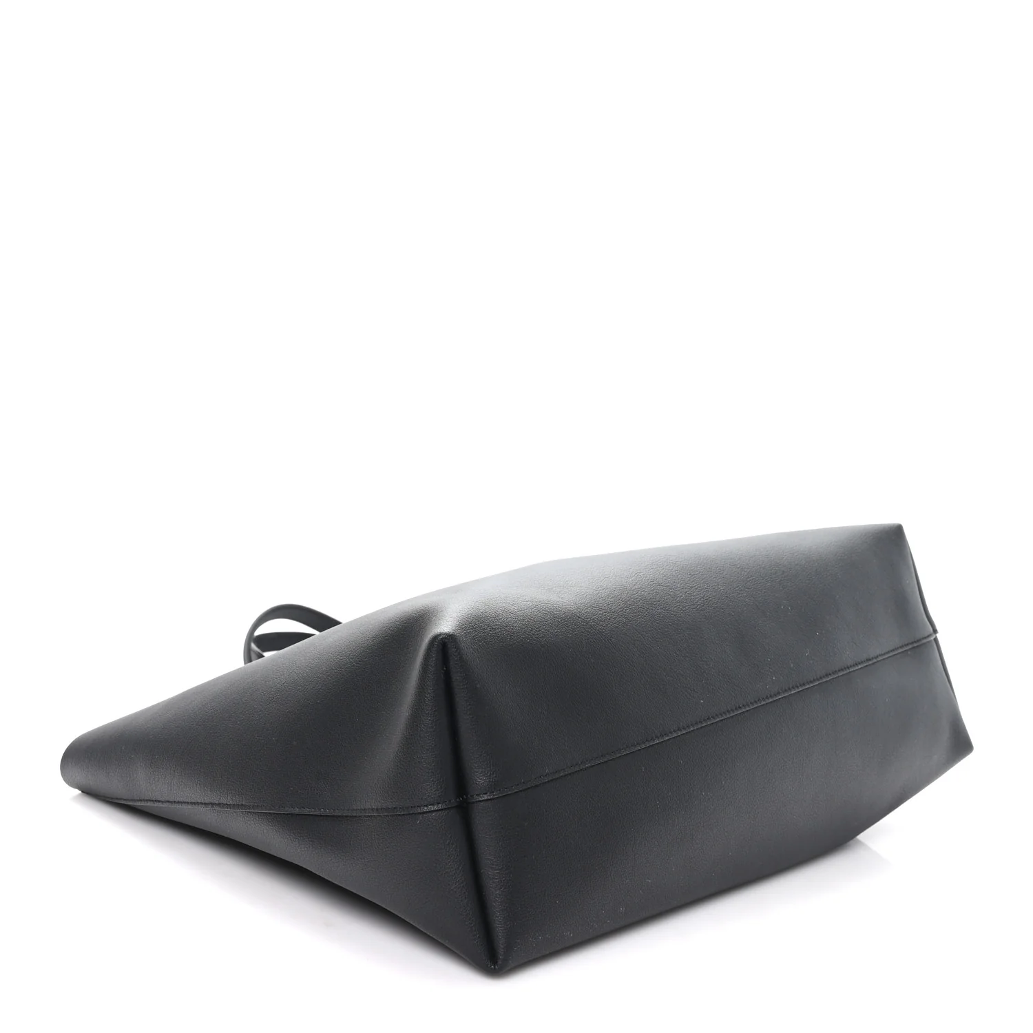Calfskin Large Shopping Tote Black - Image 5
