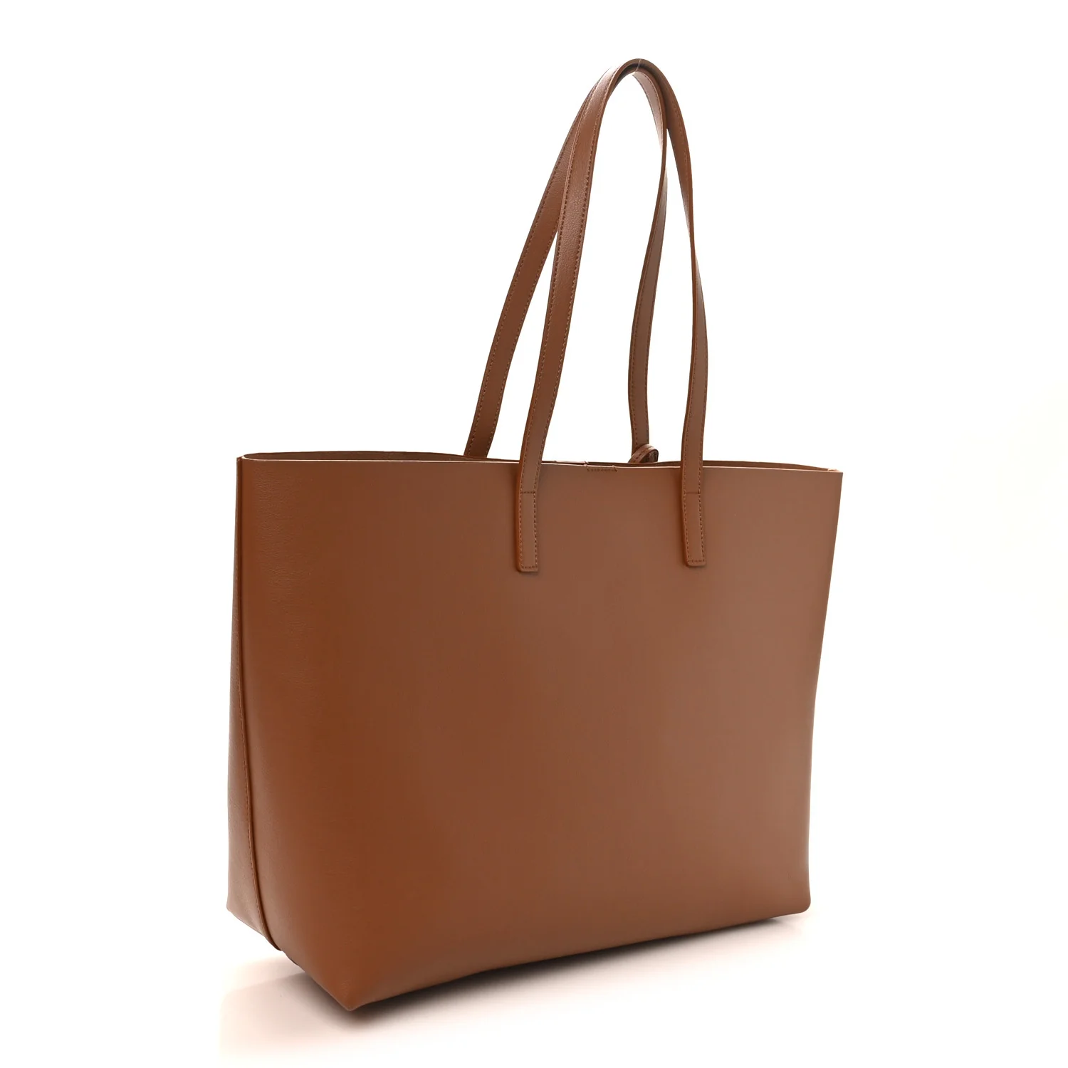 Calfskin Large Shopping Tote Brick - Image 4