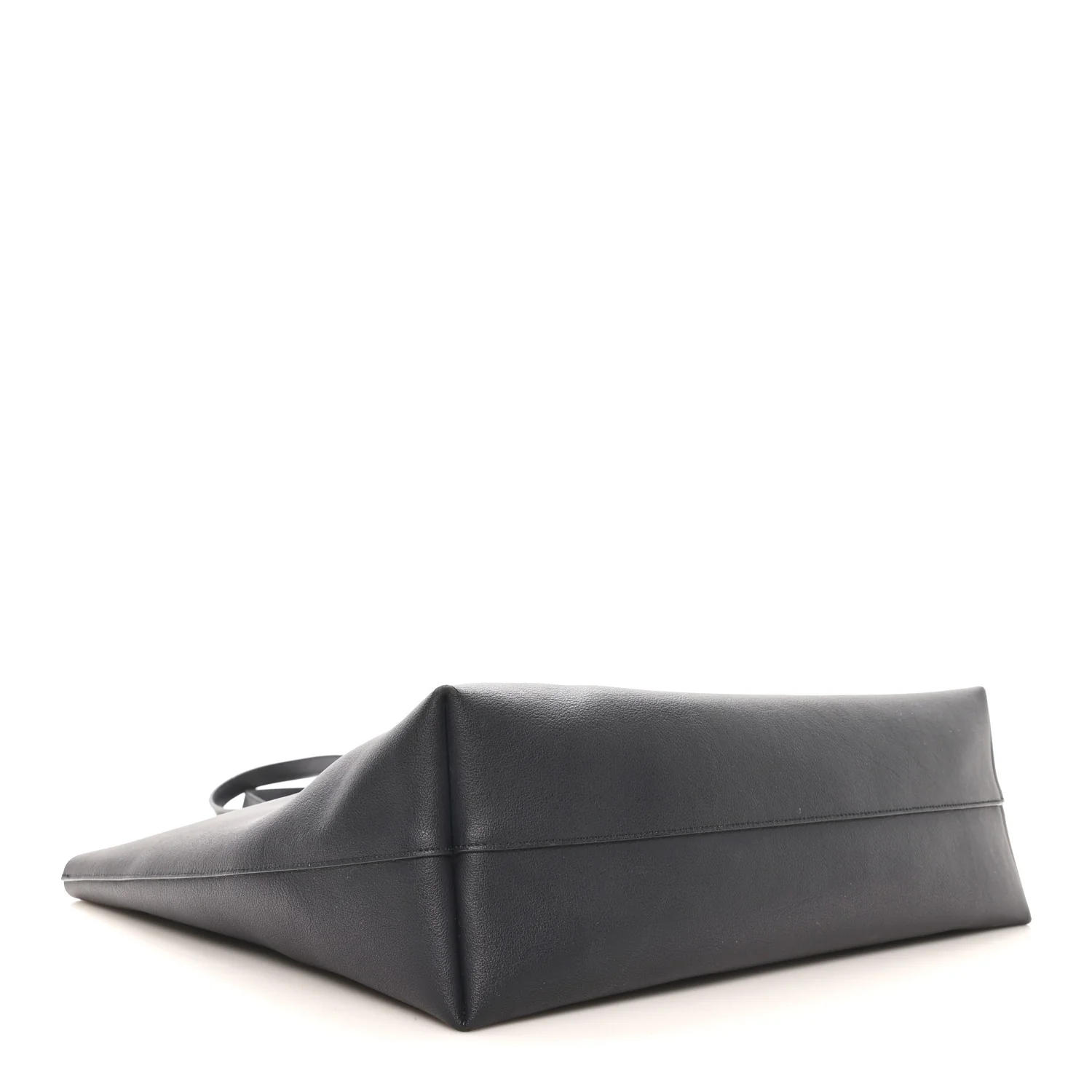 Calfskin Large Shopping Tote Navy - Image 5