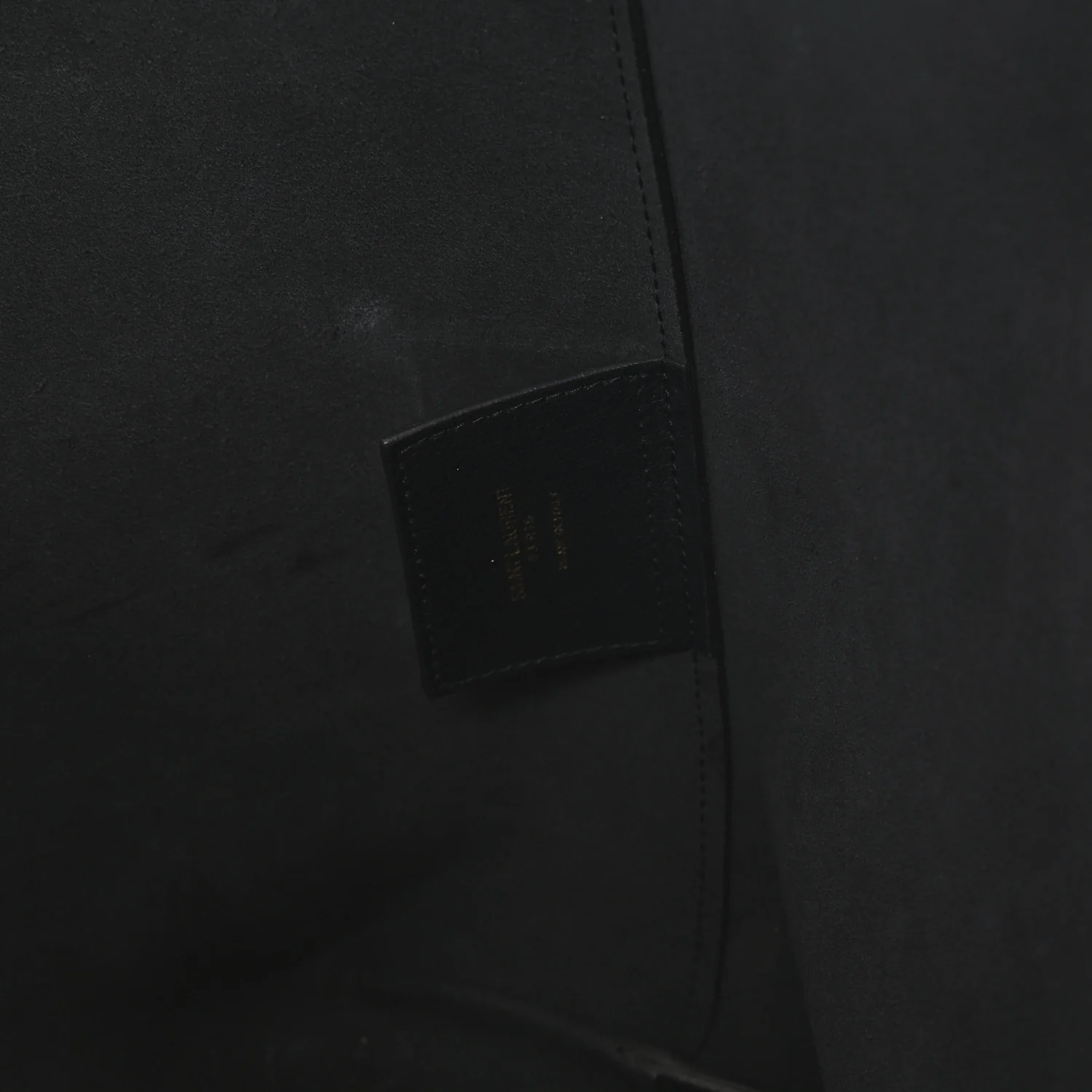 Calfskin Large Shopping Tote Navy - Image 7