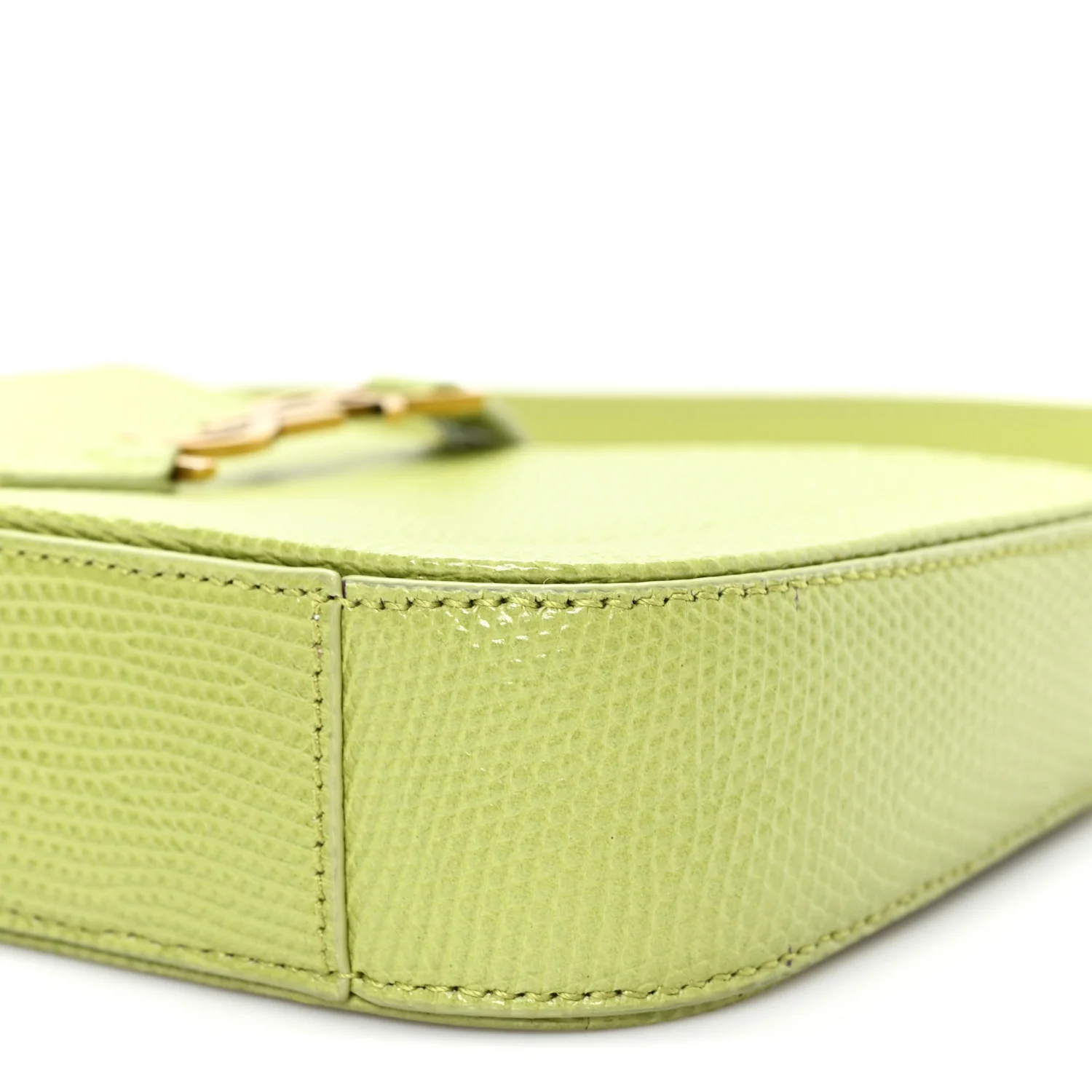 Calfskin Lizard Embossed Le 5 A 7 Mini Hobo Dull Lime - Image 10