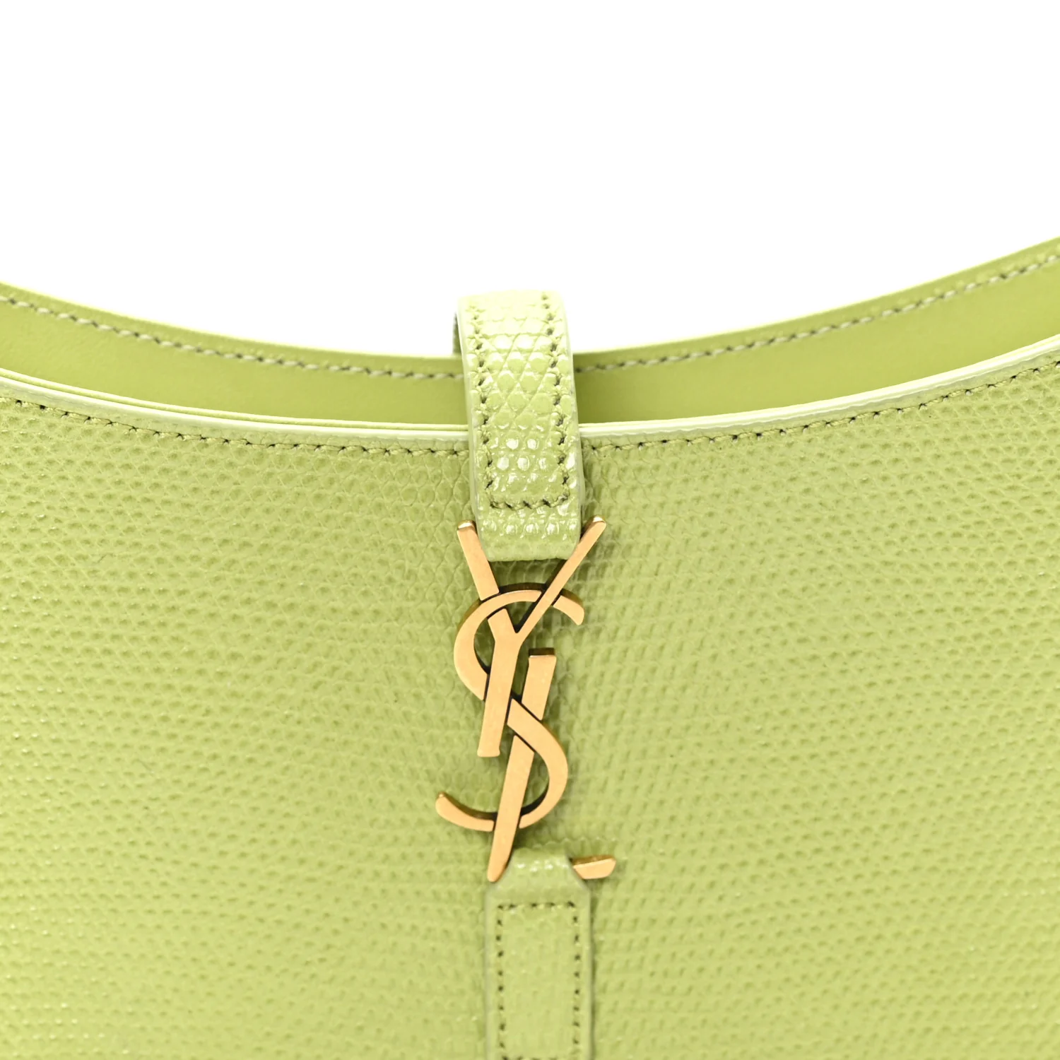 Calfskin Lizard Embossed Le 5 A 7 Mini Hobo Dull Lime - Image 8