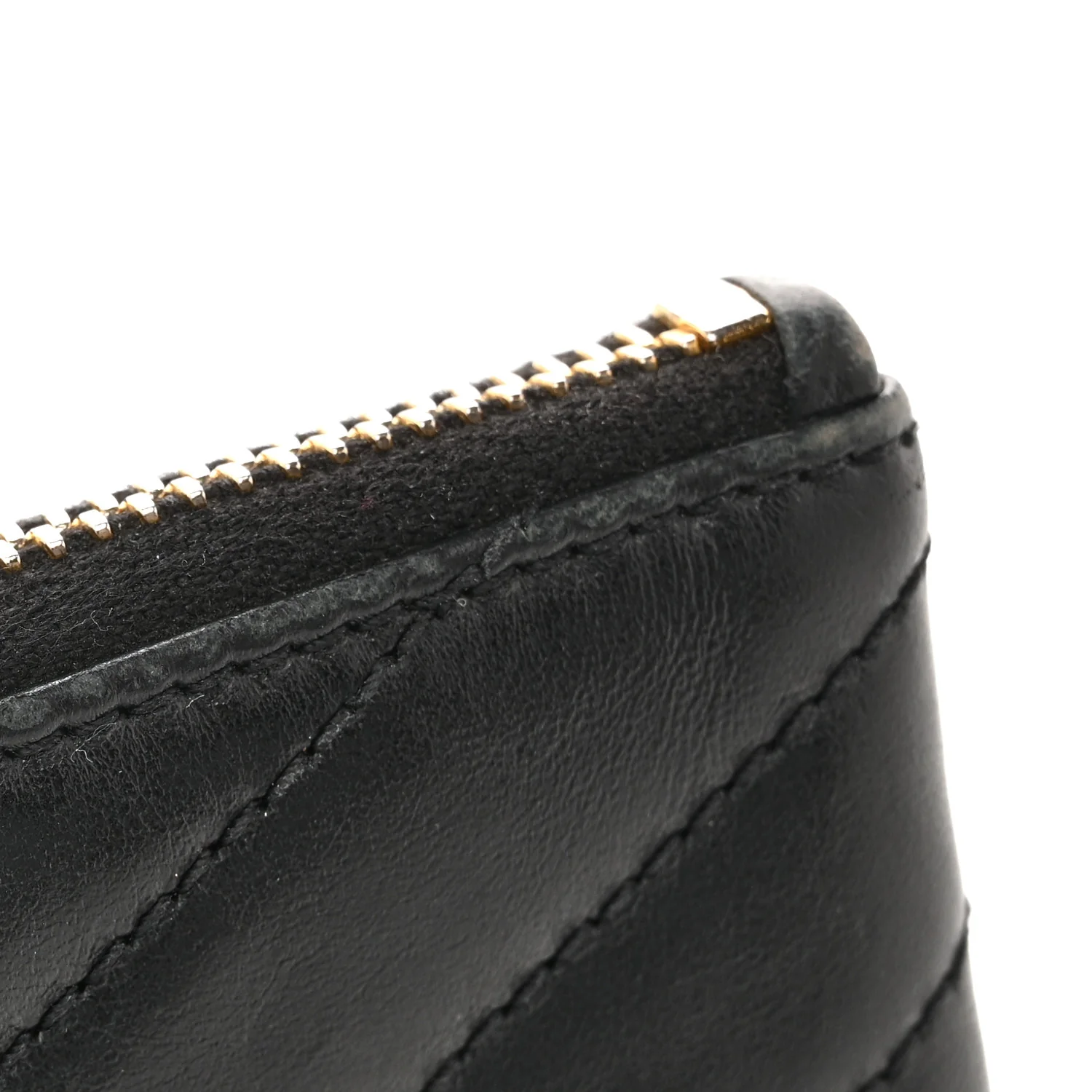 Calfskin Matelasse Monogram Key Pouch Black - Image 15