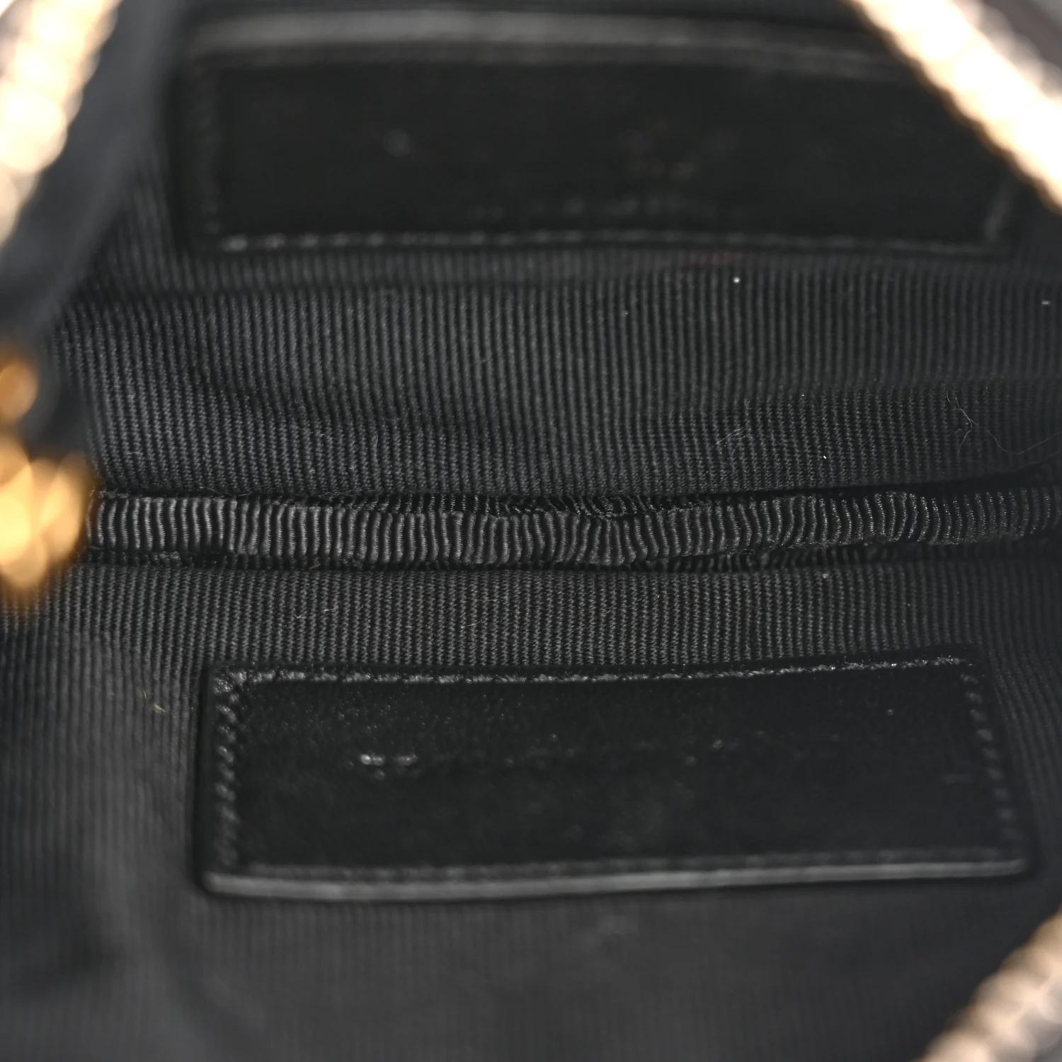 Calfskin Matelasse Monogram Key Pouch Black - Image 6