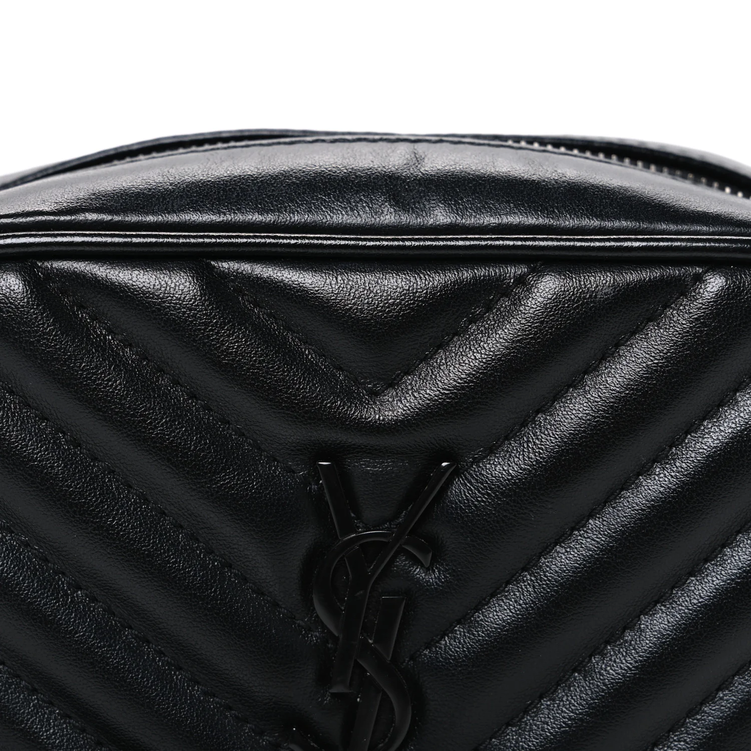 Calfskin Matelasse Monogram Lou Belt Bag Black - Image 8
