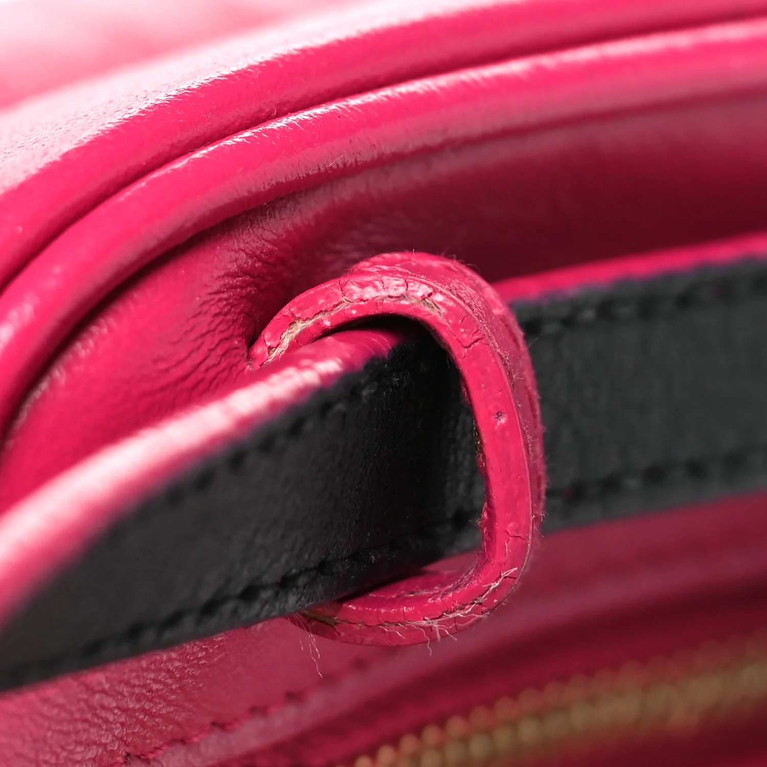 Calfskin Matelasse Monogram Lou Belt Bag Bright Pink - Image 11
