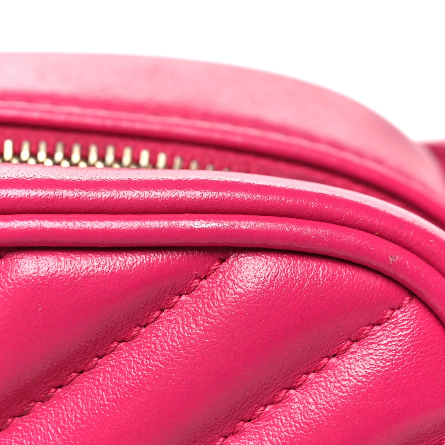 Calfskin Matelasse Monogram Lou Belt Bag Bright Pink - Image 12