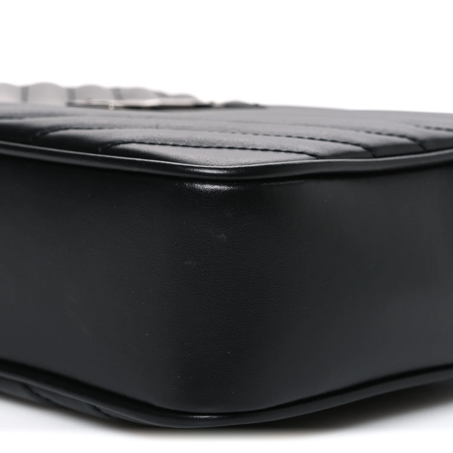 Calfskin Matelasse Monogram Lou Camera Bag Black - Image 10