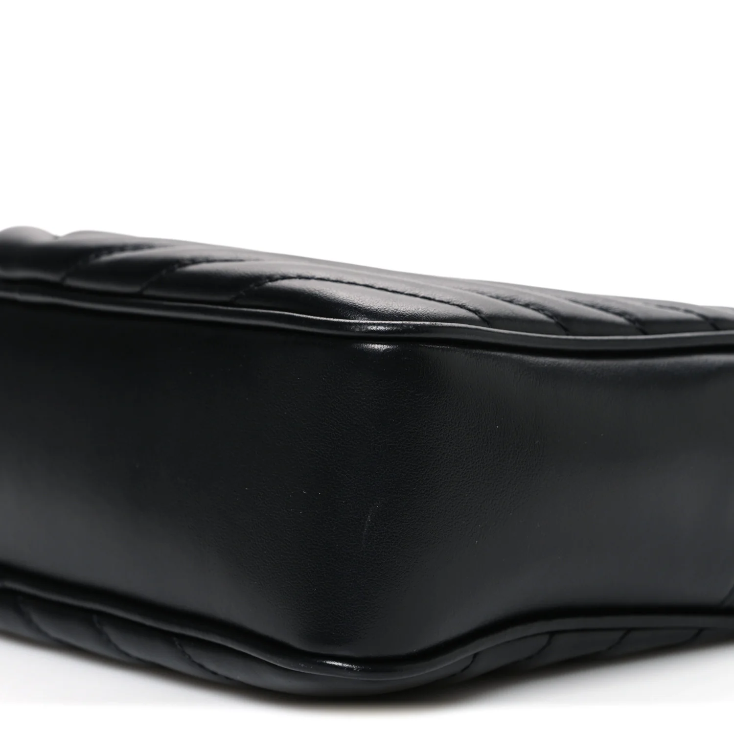 Calfskin Matelasse Monogram Lou Camera Bag Black - Image 10