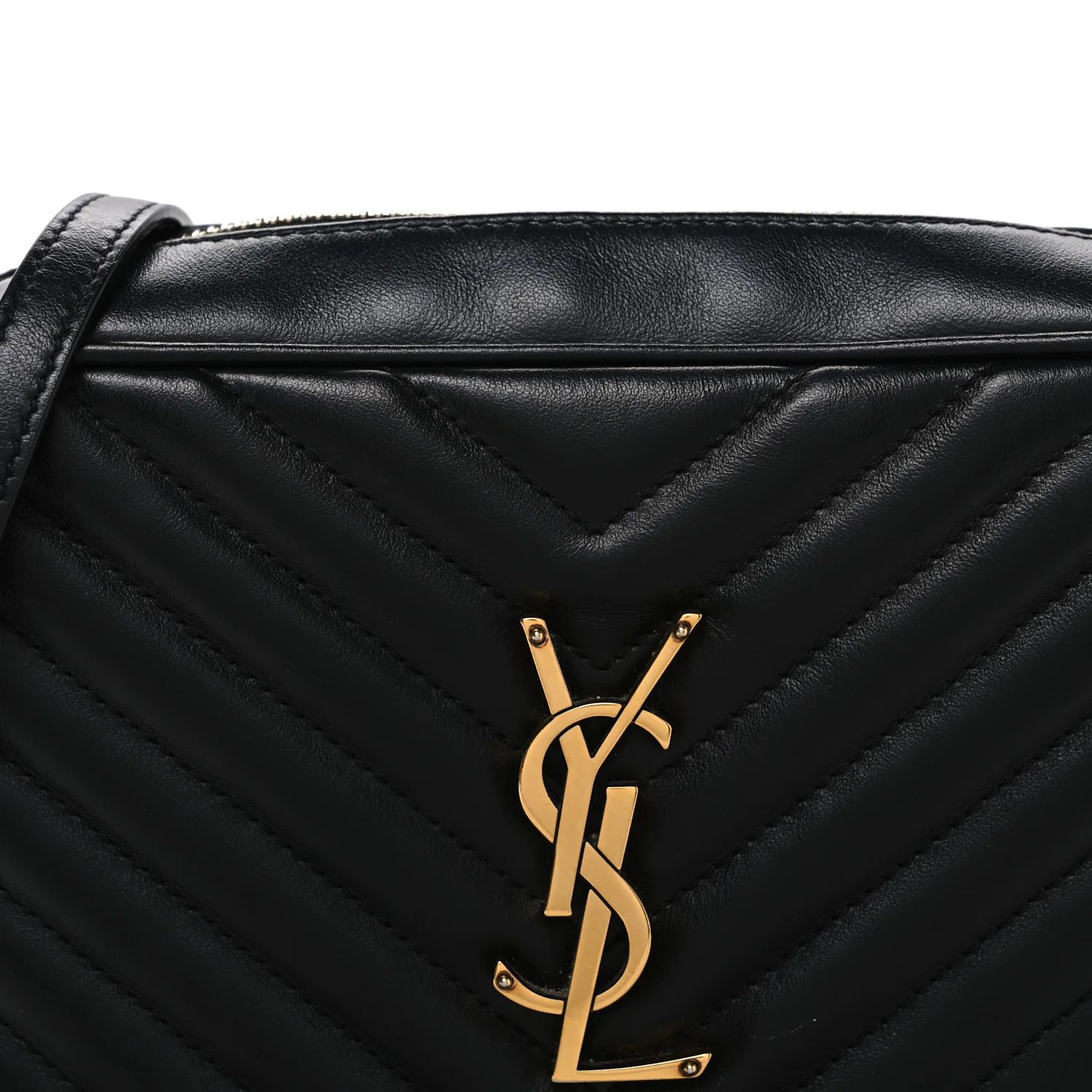 Calfskin Matelasse Monogram Lou Camera Bag Black - Image 8