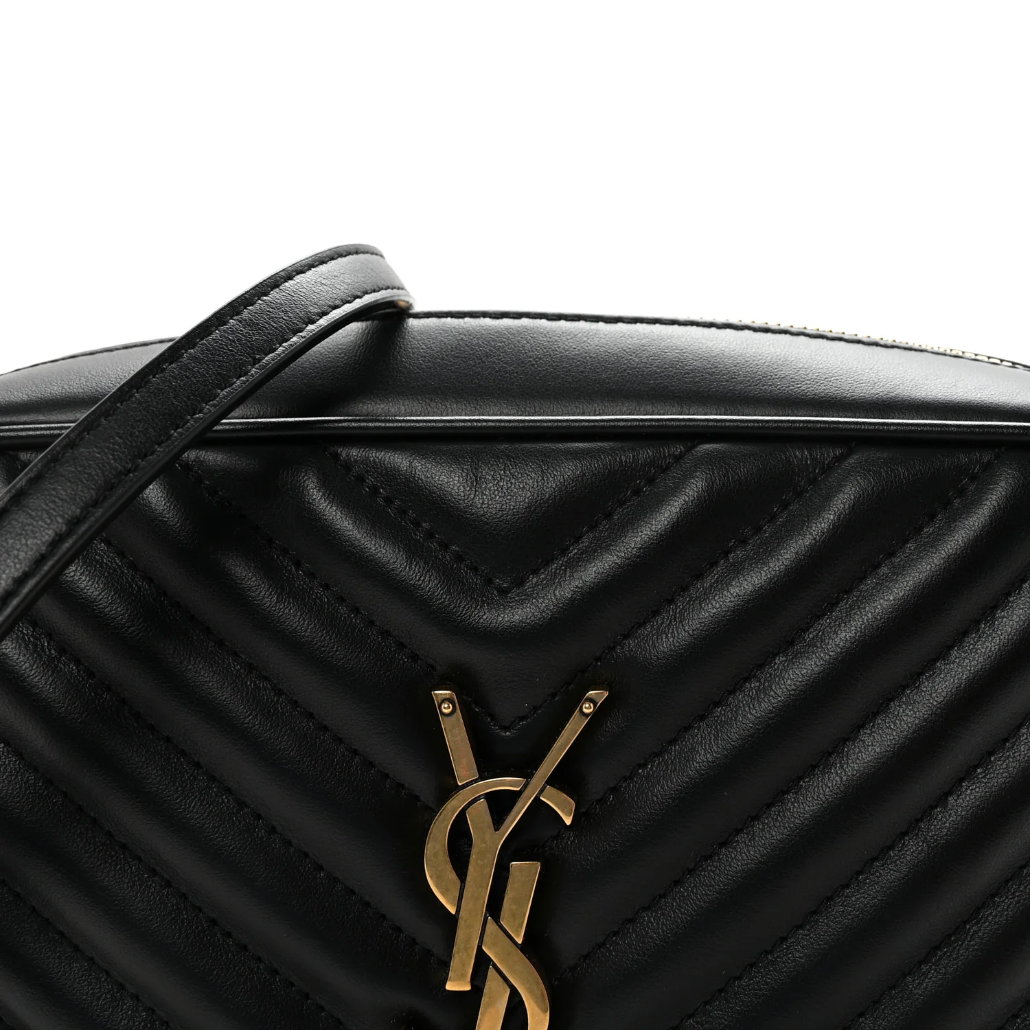 Calfskin Matelasse Monogram Lou Camera Bag Black - Image 7