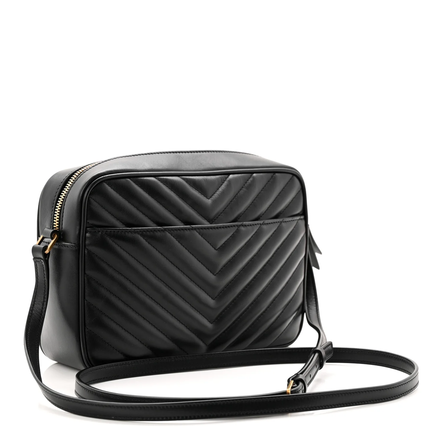 Calfskin Matelasse Monogram Lou Camera Bag Black - Image 2