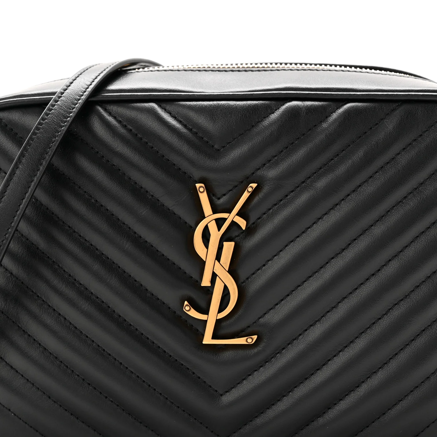 Calfskin Matelasse Monogram Lou Camera Bag Black - Image 7