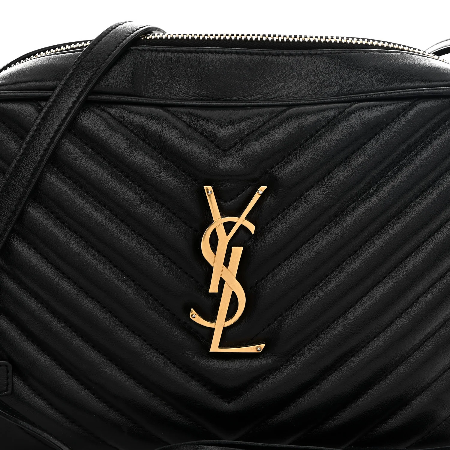 Calfskin Matelasse Monogram Lou Camera Bag Black - Image 7