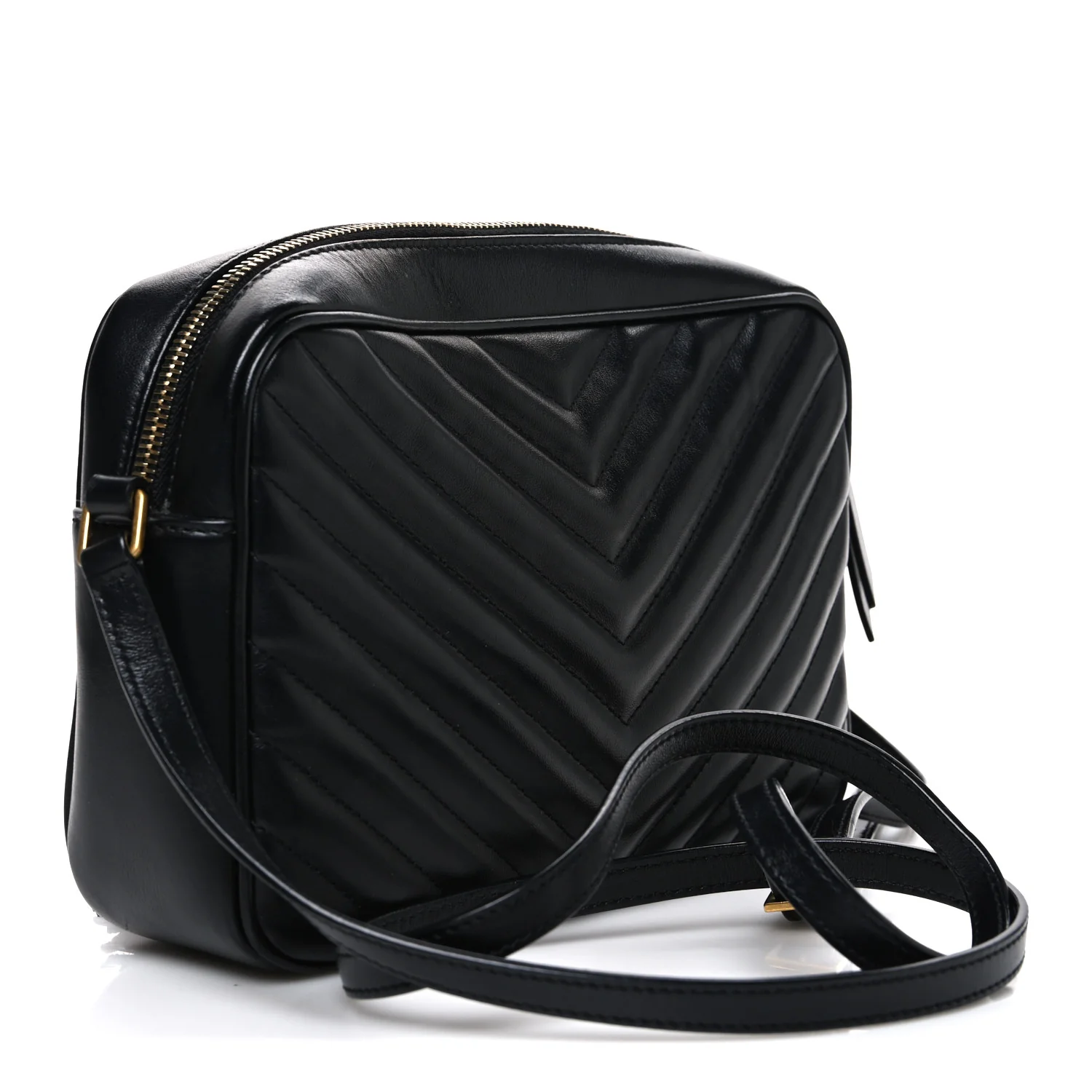 Calfskin Matelasse Monogram Lou Camera Bag Black - Image 2