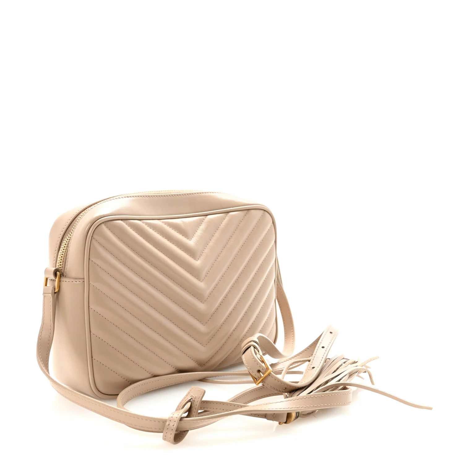 Calfskin Matelasse Monogram Lou Camera Bag Dark Beige - Image 3
