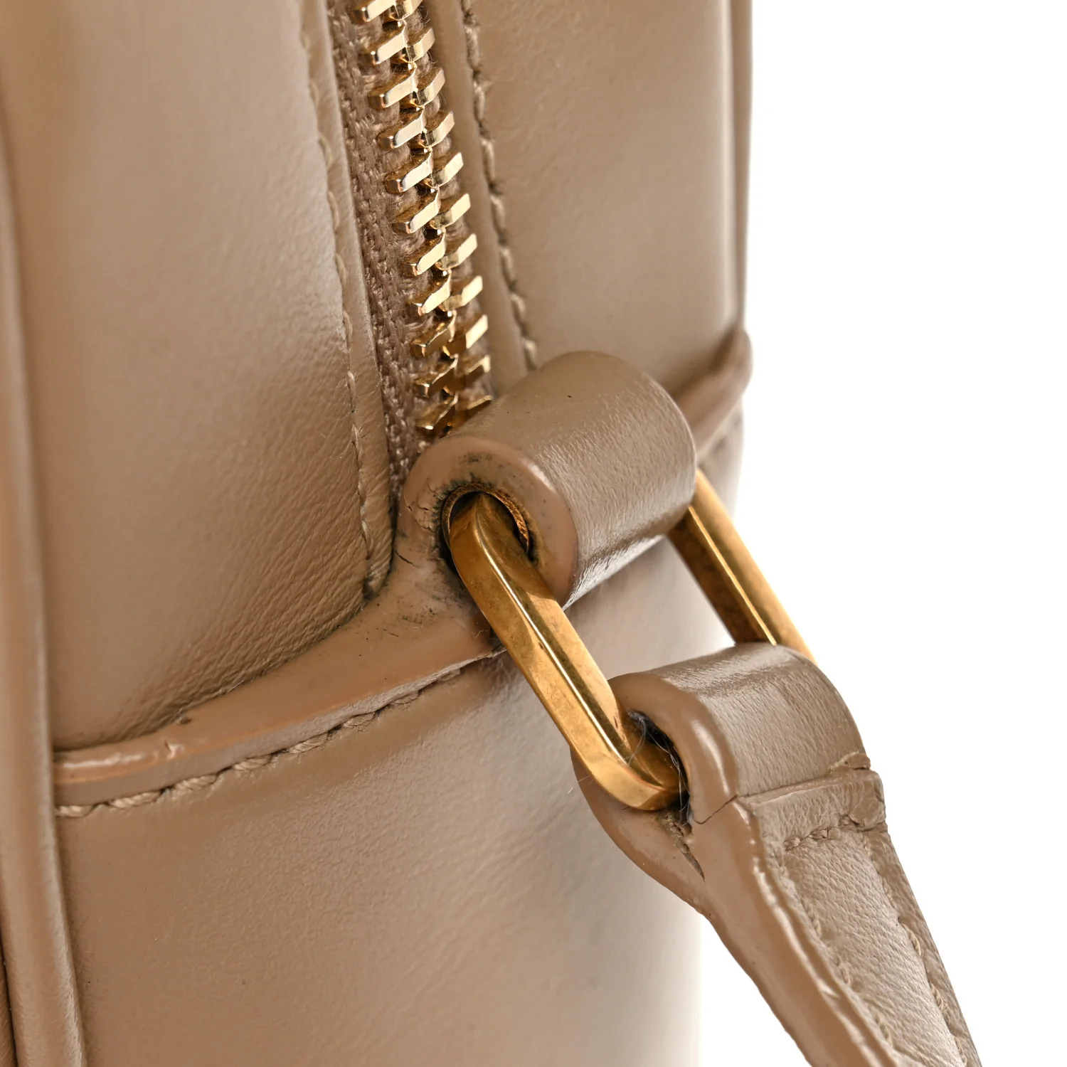 Calfskin Matelasse Monogram Lou Camera Bag Dark Beige - Image 13